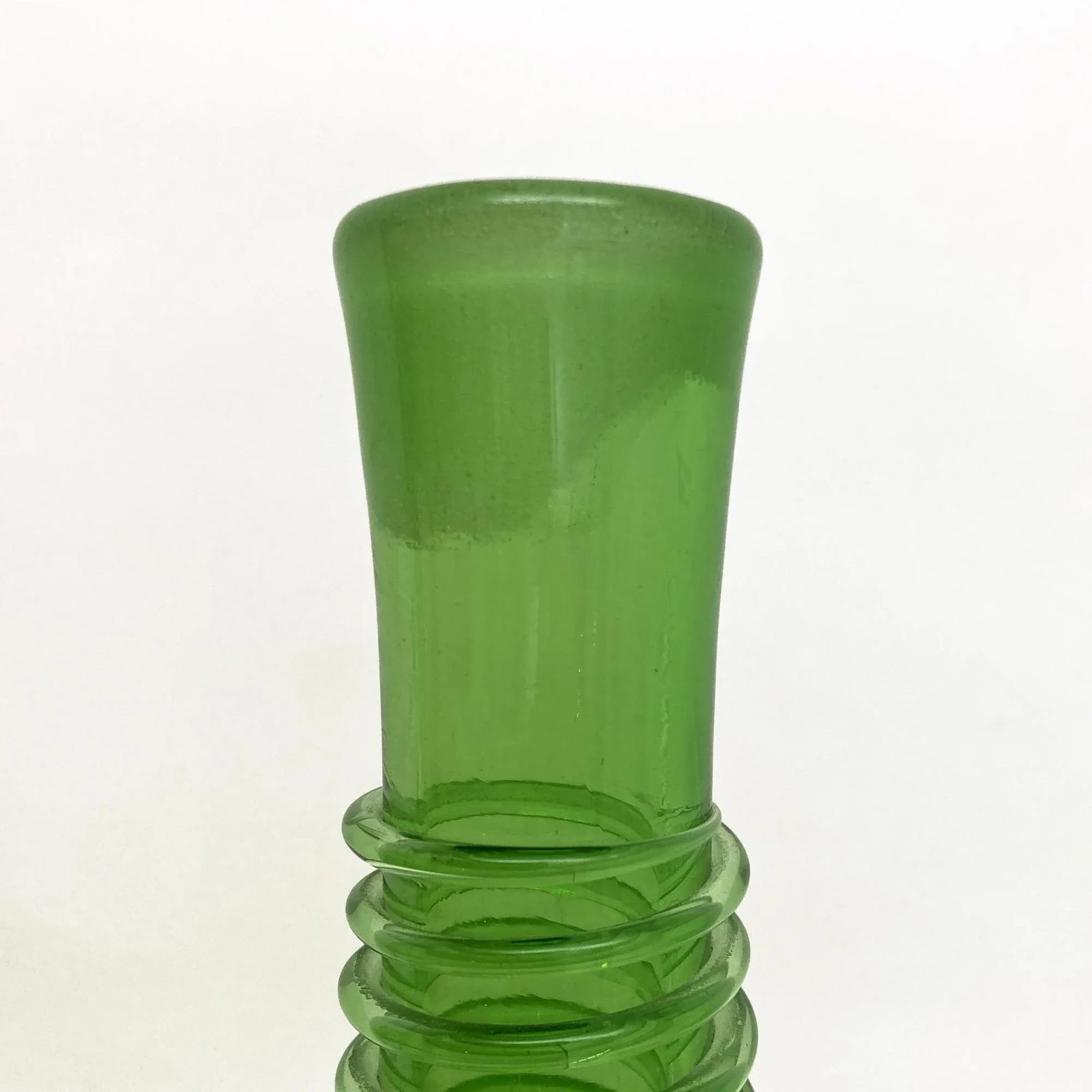 Vintage Green Blenko Myers Decanter With Spiral Wrap - 10