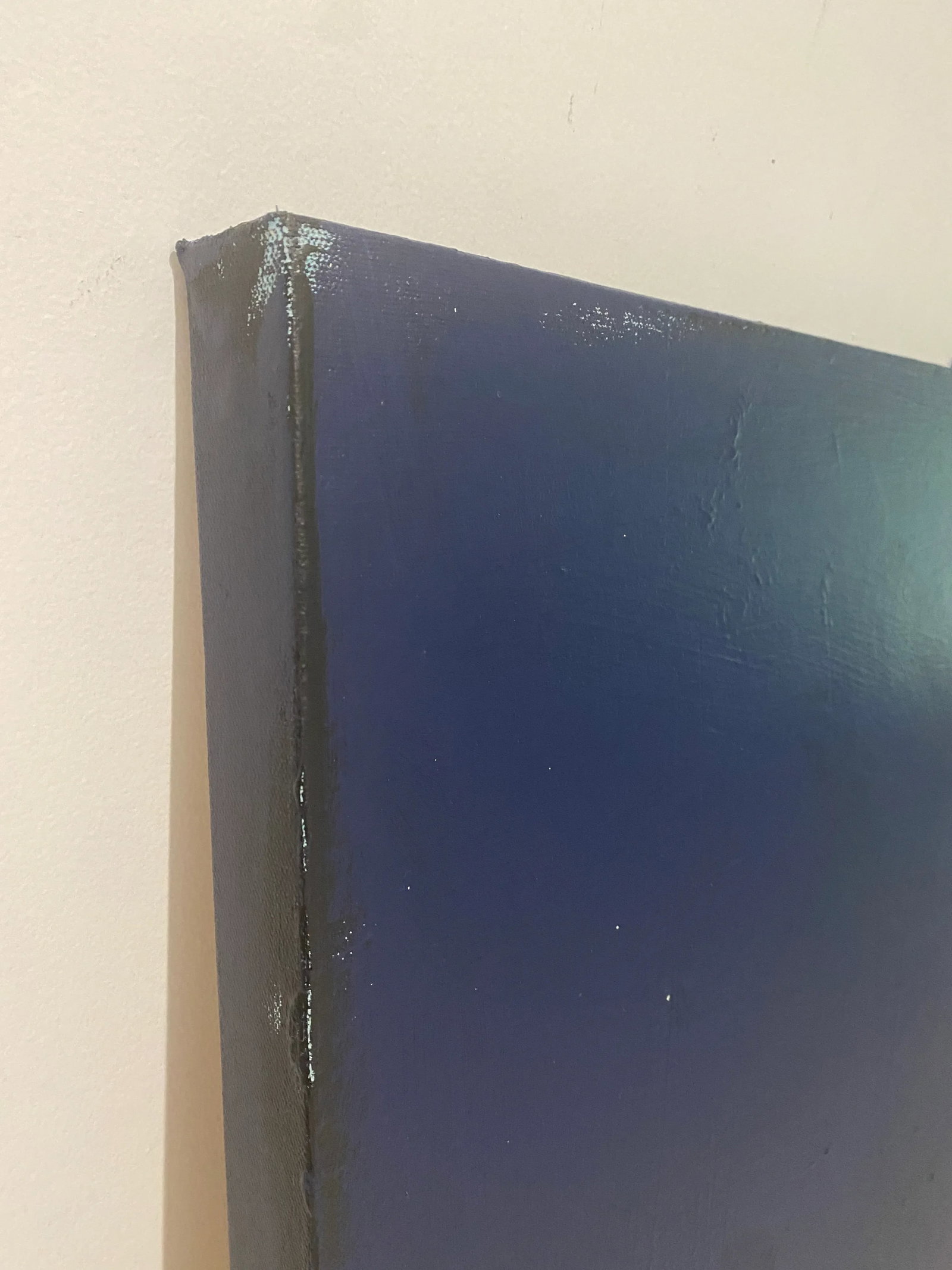 Sarah Trundle Contemporary Abstract Figure Painting, "He's a Solid Guy" - 5