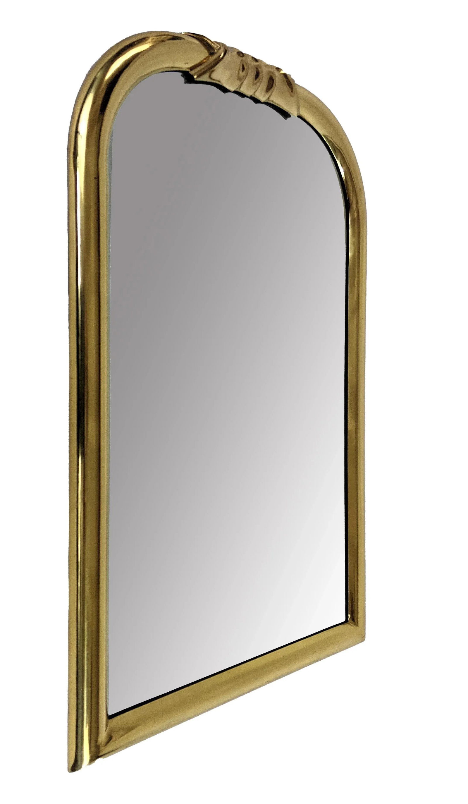 Louis Philippe Style Brass Wall Mirror - 2