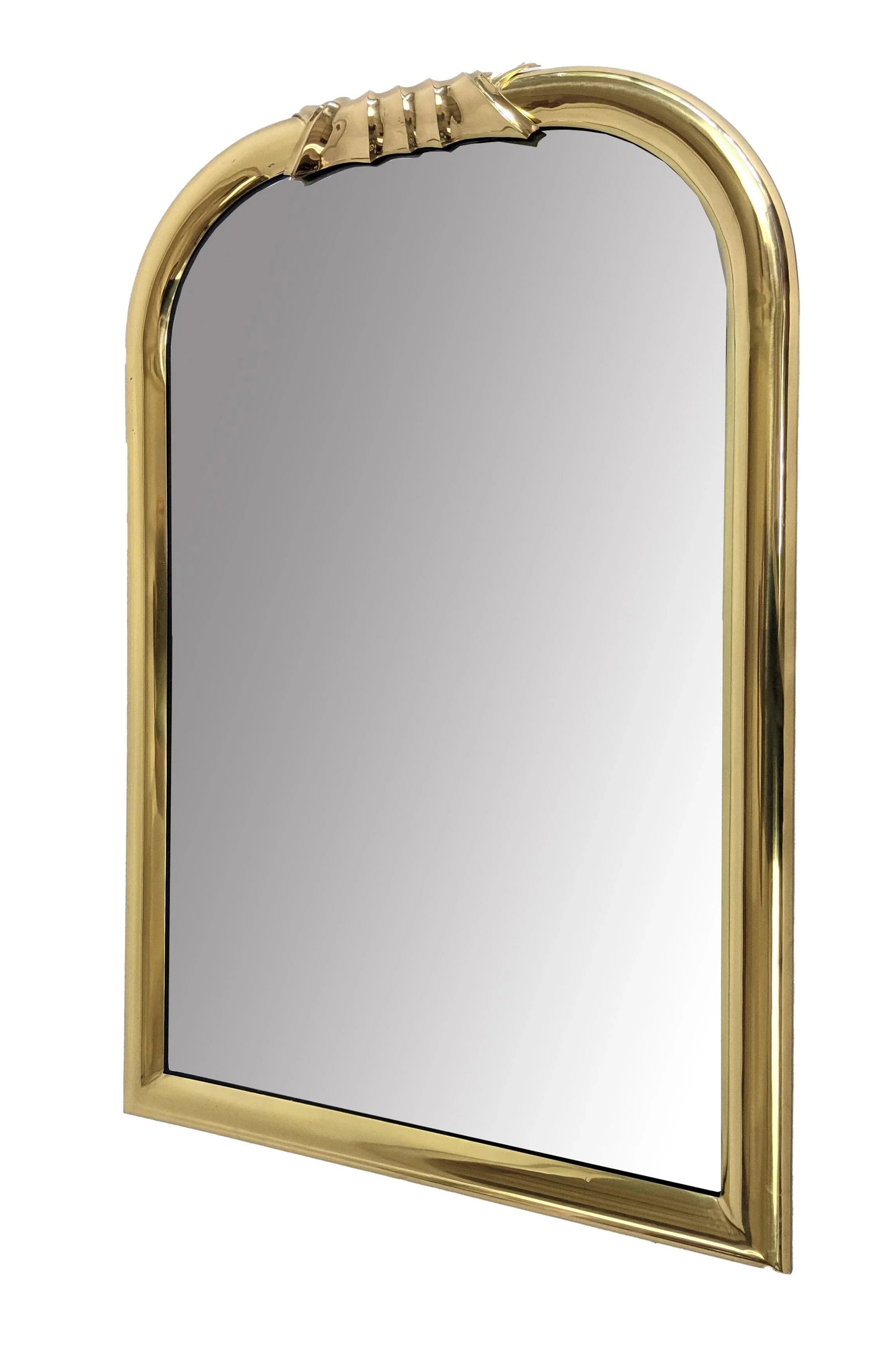 Louis Philippe Style Brass Wall Mirror - 3