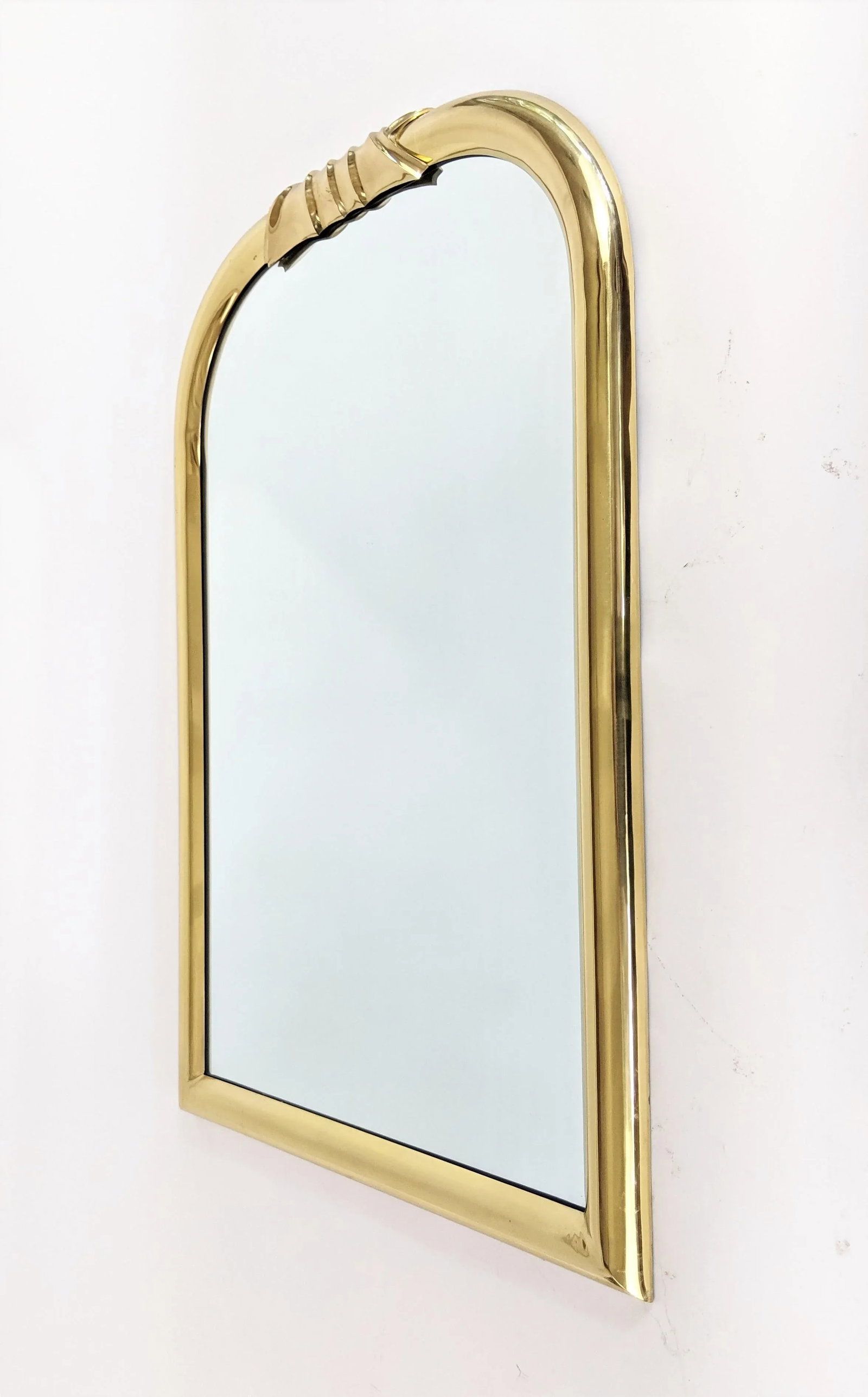 Louis Philippe Style Brass Wall Mirror - 5
