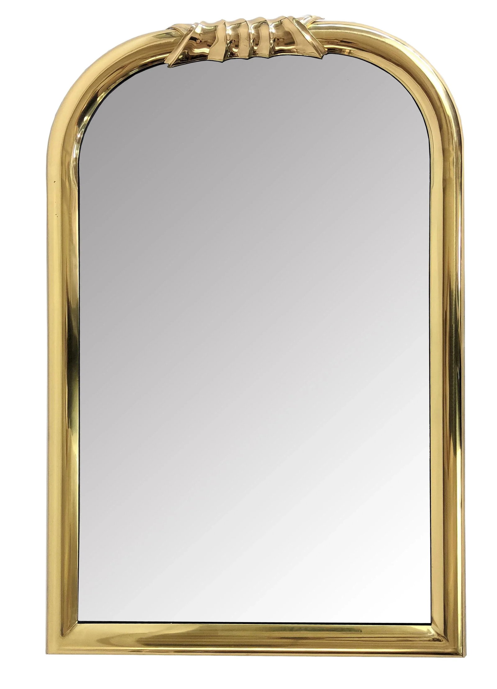 Louis Philippe Style Brass Wall Mirror - 9