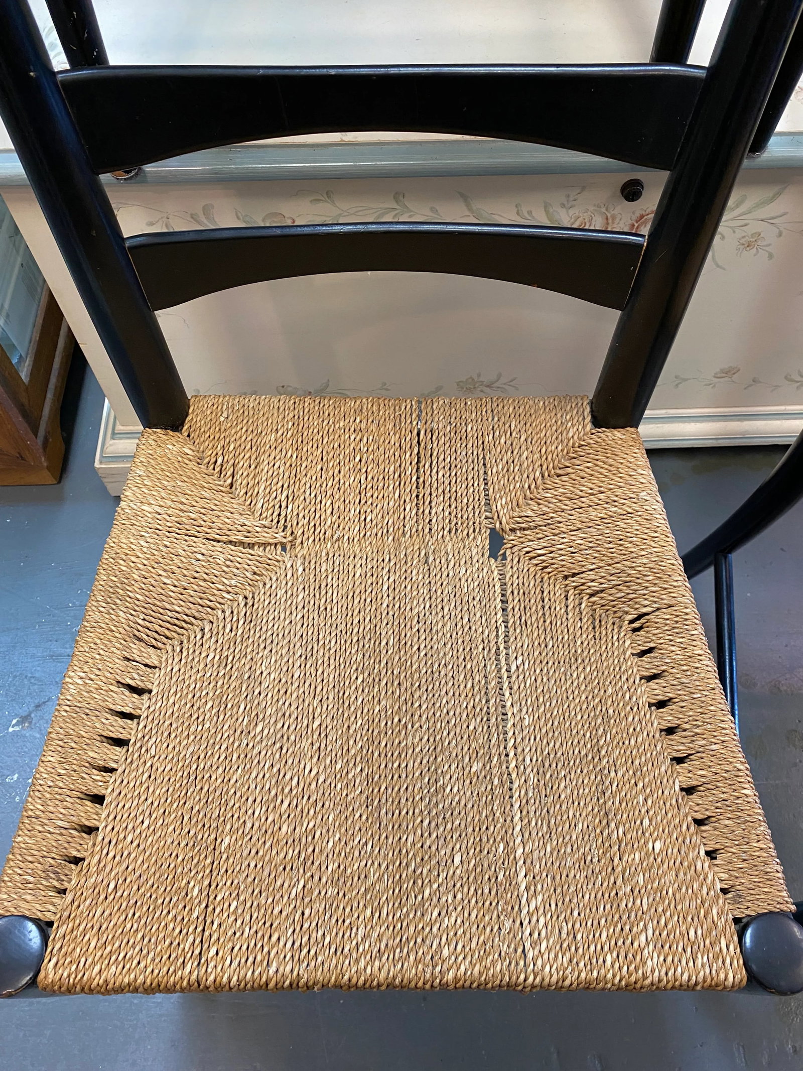 1960s Scandinavian Ladder-Back Dining Chairs, Woven Rope, Set of 4 - 7