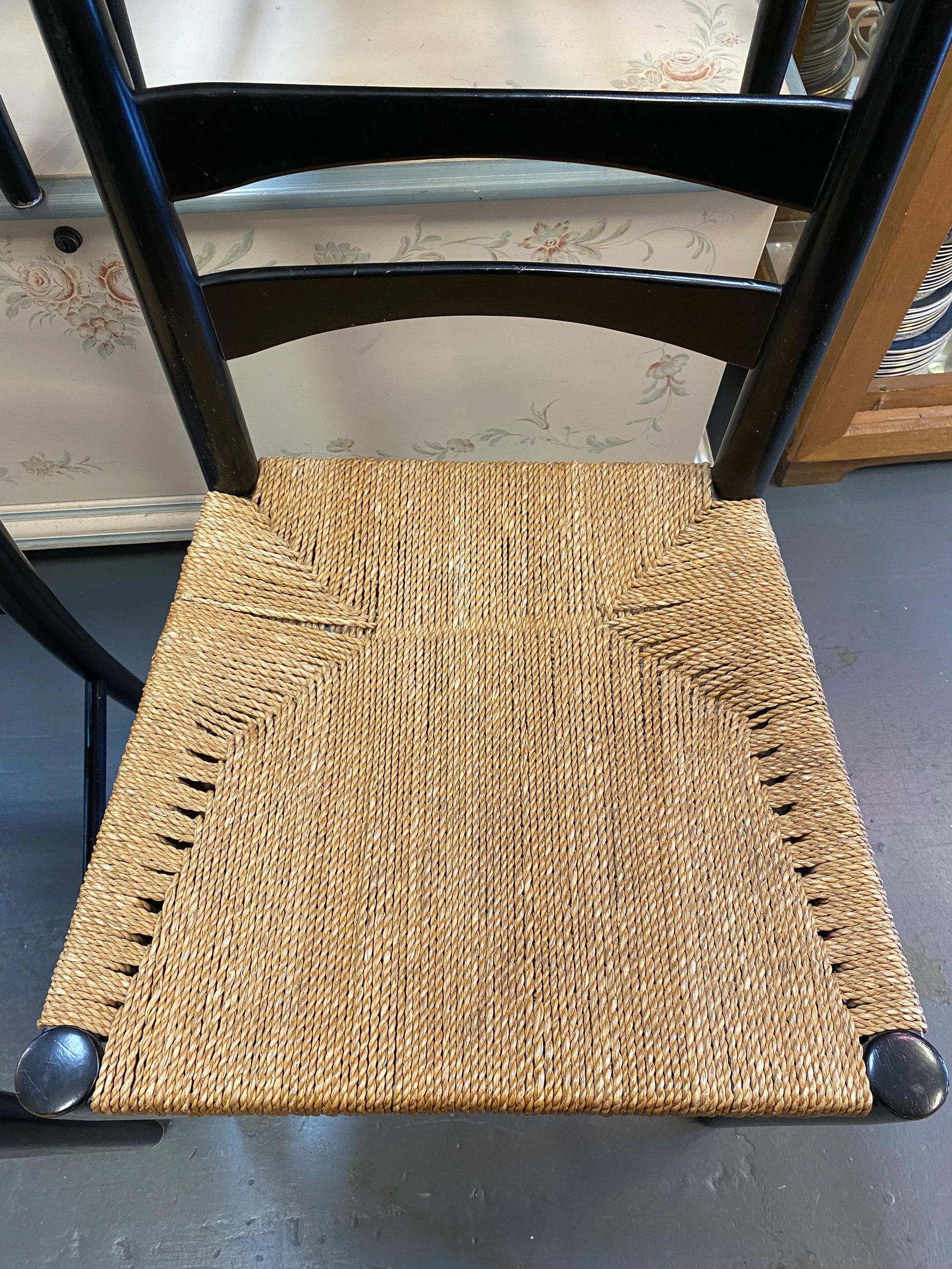 1960s Scandinavian Ladder-Back Dining Chairs, Woven Rope, Set of 4 - 8
