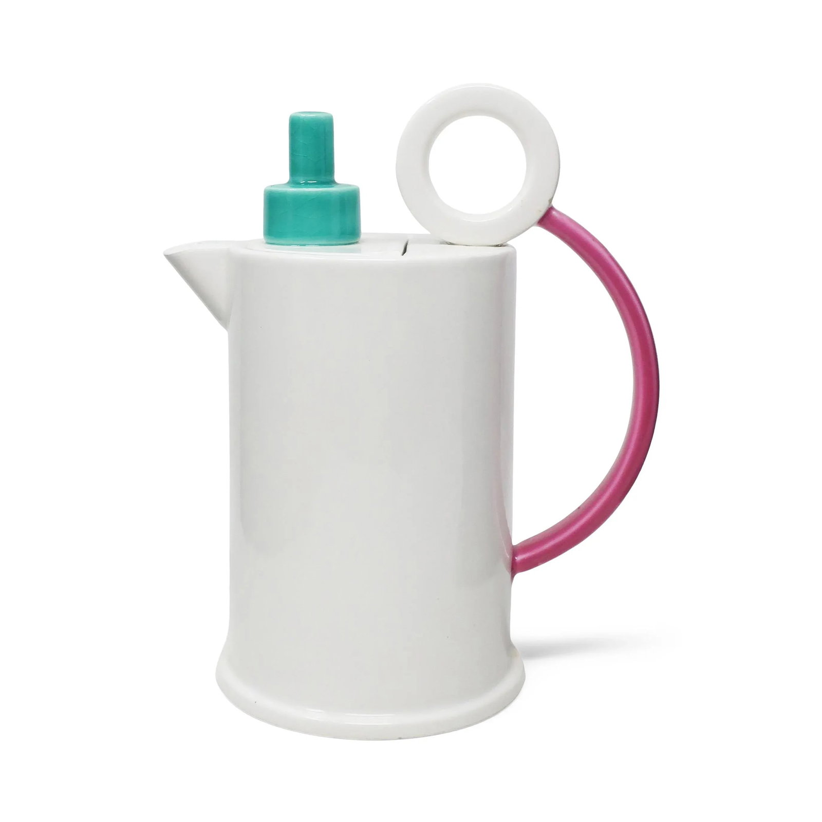 1980s Postmodern Ceramic Tea or Coffee Pot by Marco Zanini for Bitossi - 2