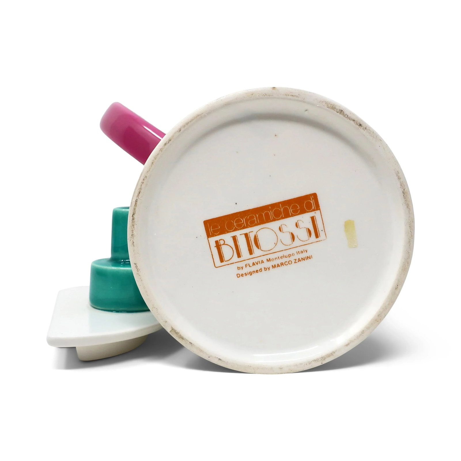 1980s Postmodern Ceramic Tea or Coffee Pot by Marco Zanini for Bitossi - 5