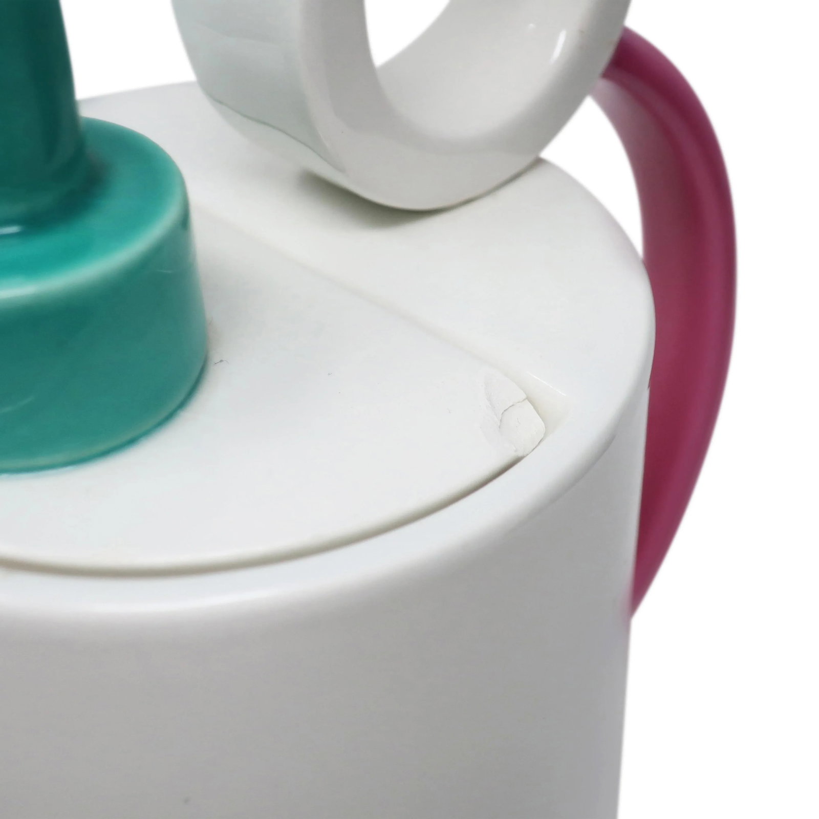 1980s Postmodern Ceramic Tea or Coffee Pot by Marco Zanini for Bitossi - 7