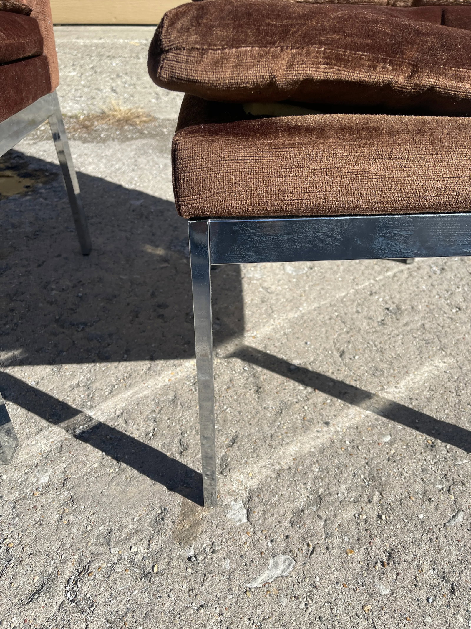 Late 20th Century Design Institute of America Chrome Side Chairs in the Style of Milo Baughman - a P - 8