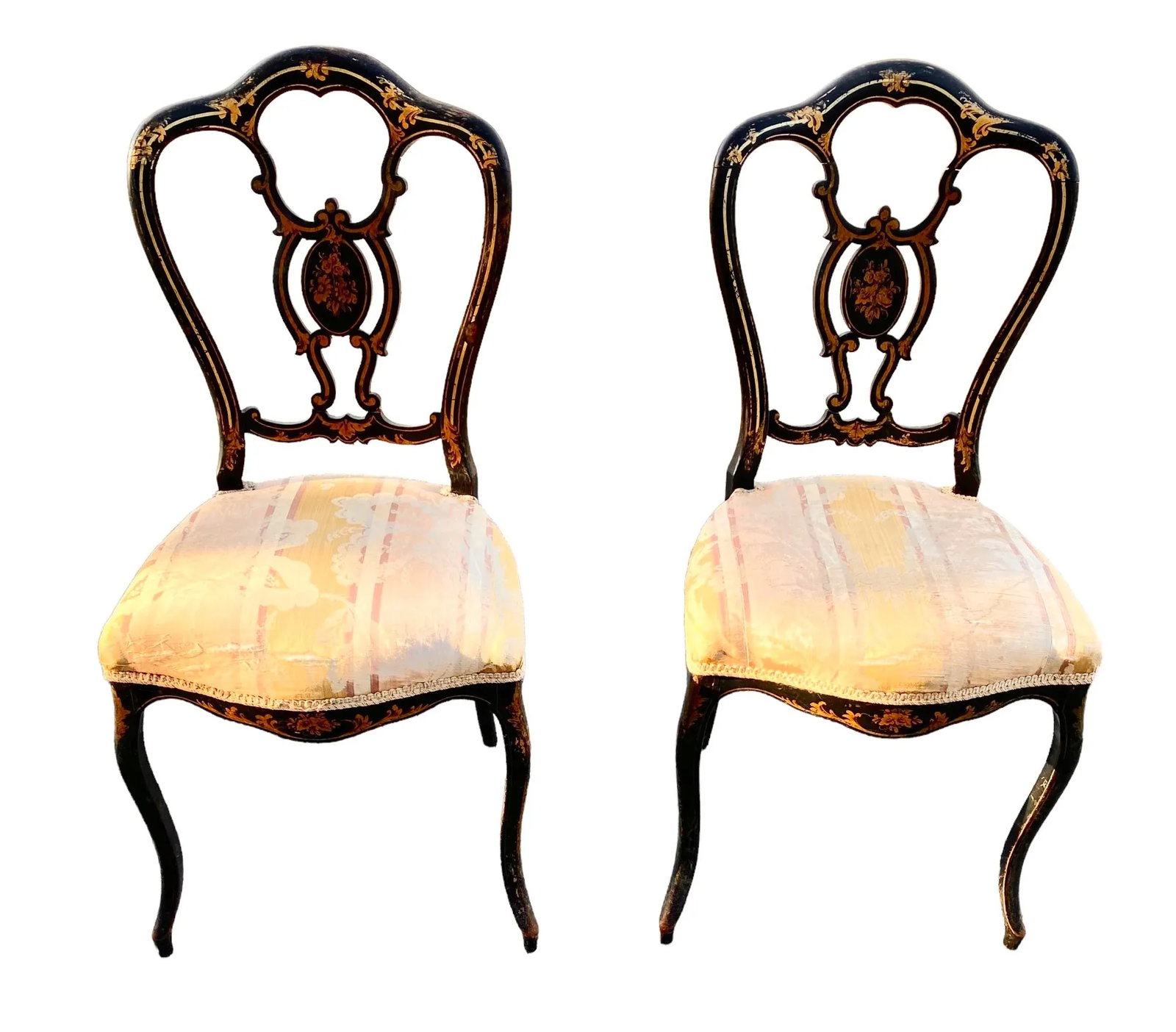 Mid 19th Century Pair of Napoleon III Chairs - 13