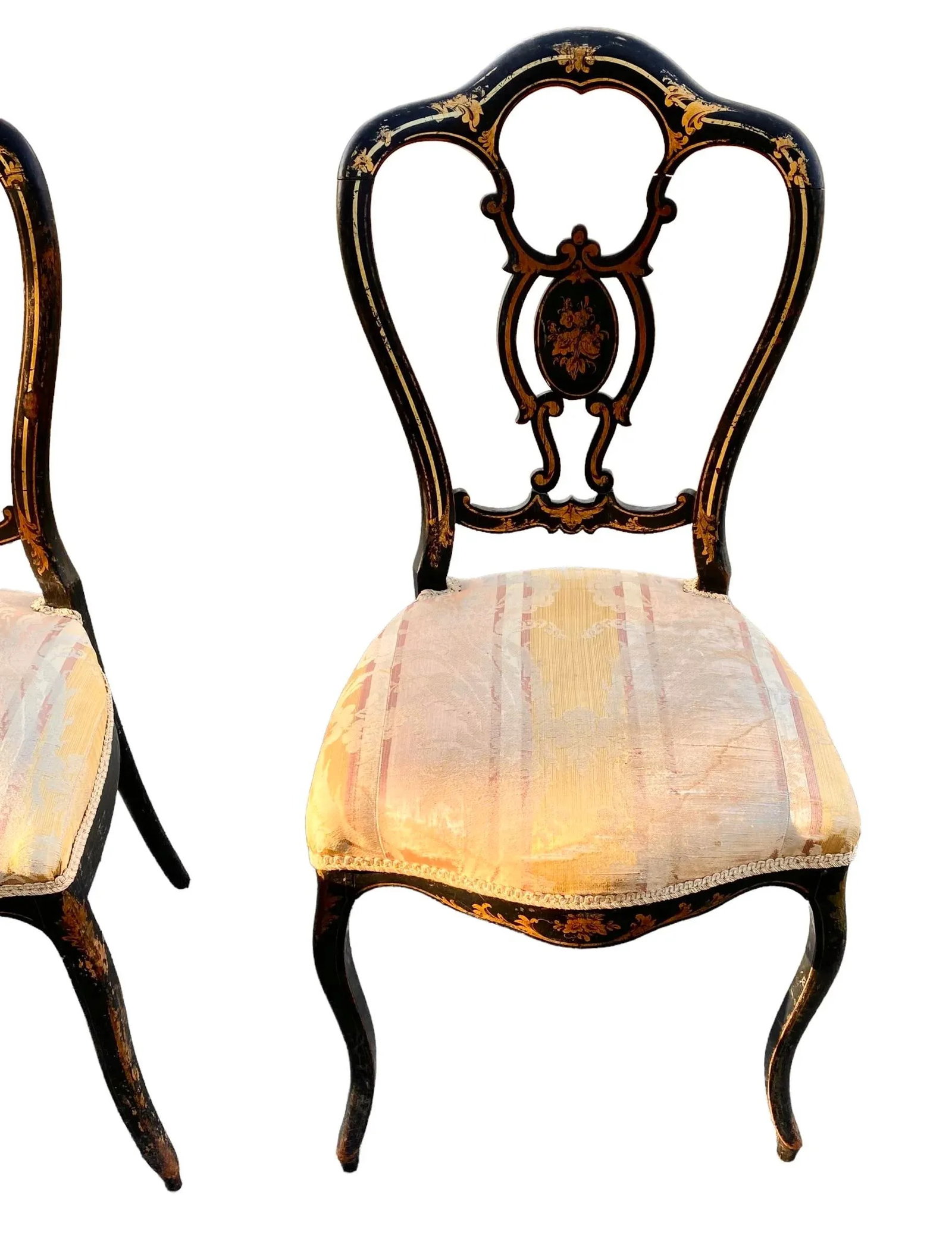 Mid 19th Century Pair of Napoleon III Chairs - 5