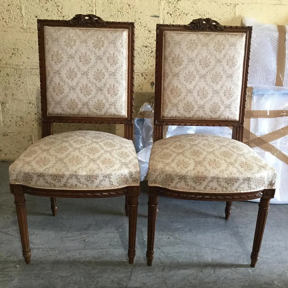 Louis XVI Style Side Chairs - A Pair - 2
