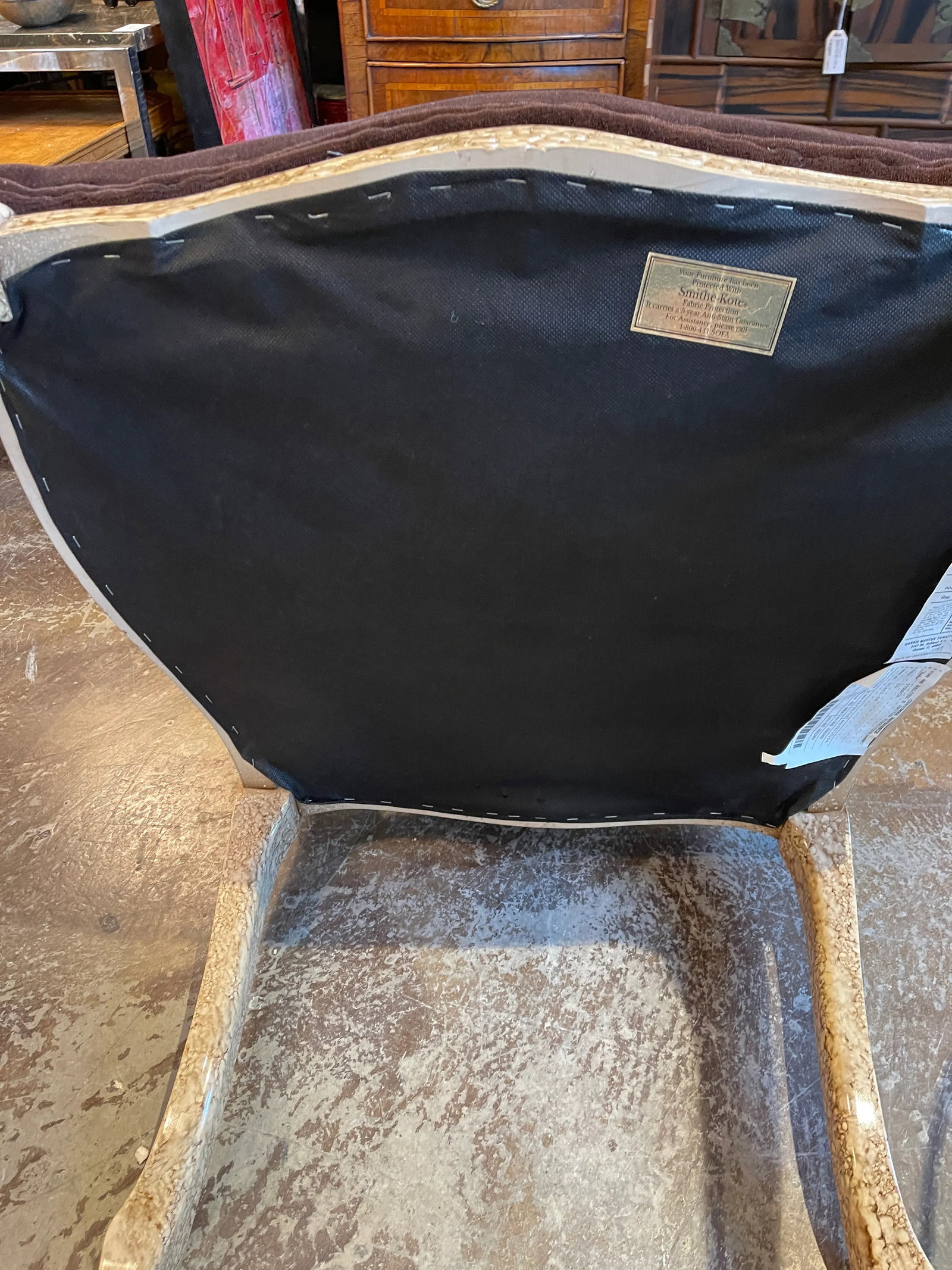 Late 20th Century Italian Made Louis XV Style Armchairs With Faux Finish - a Pair - 8