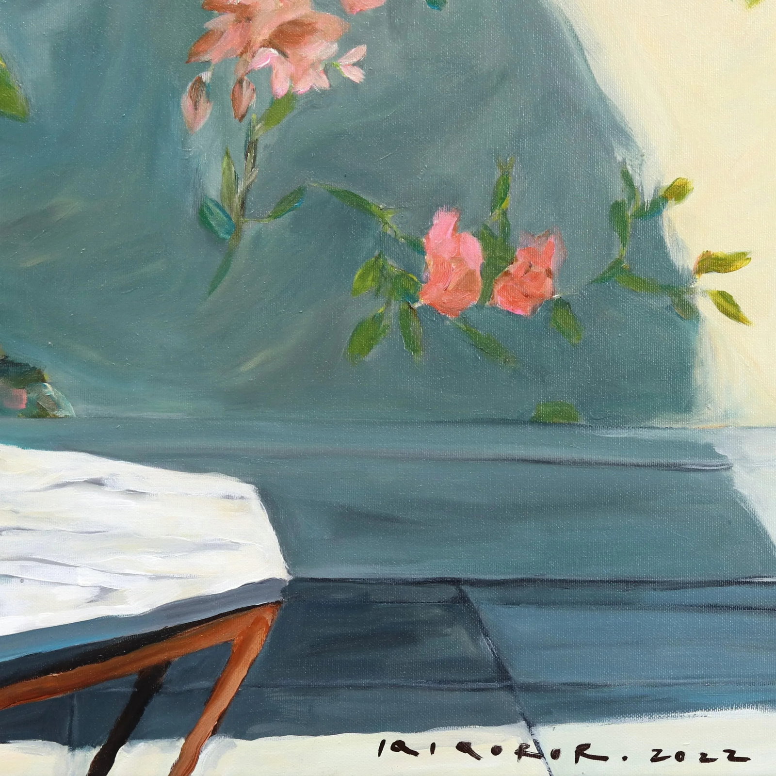 Afternoon Study Surrealist Portrait Original Artwork by Iqi Qoror - 5