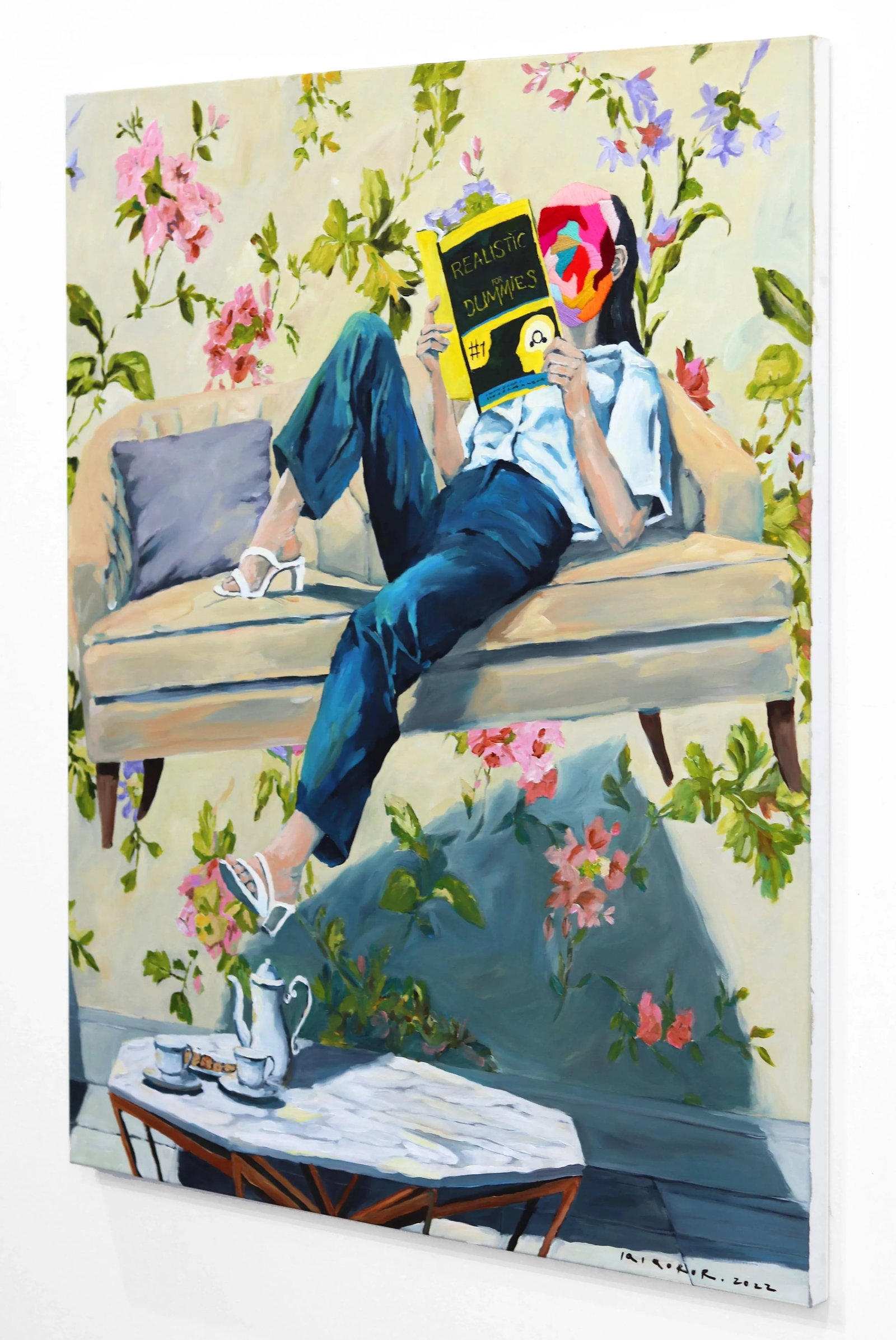 Afternoon Study Surrealist Portrait Original Artwork by Iqi Qoror - 6