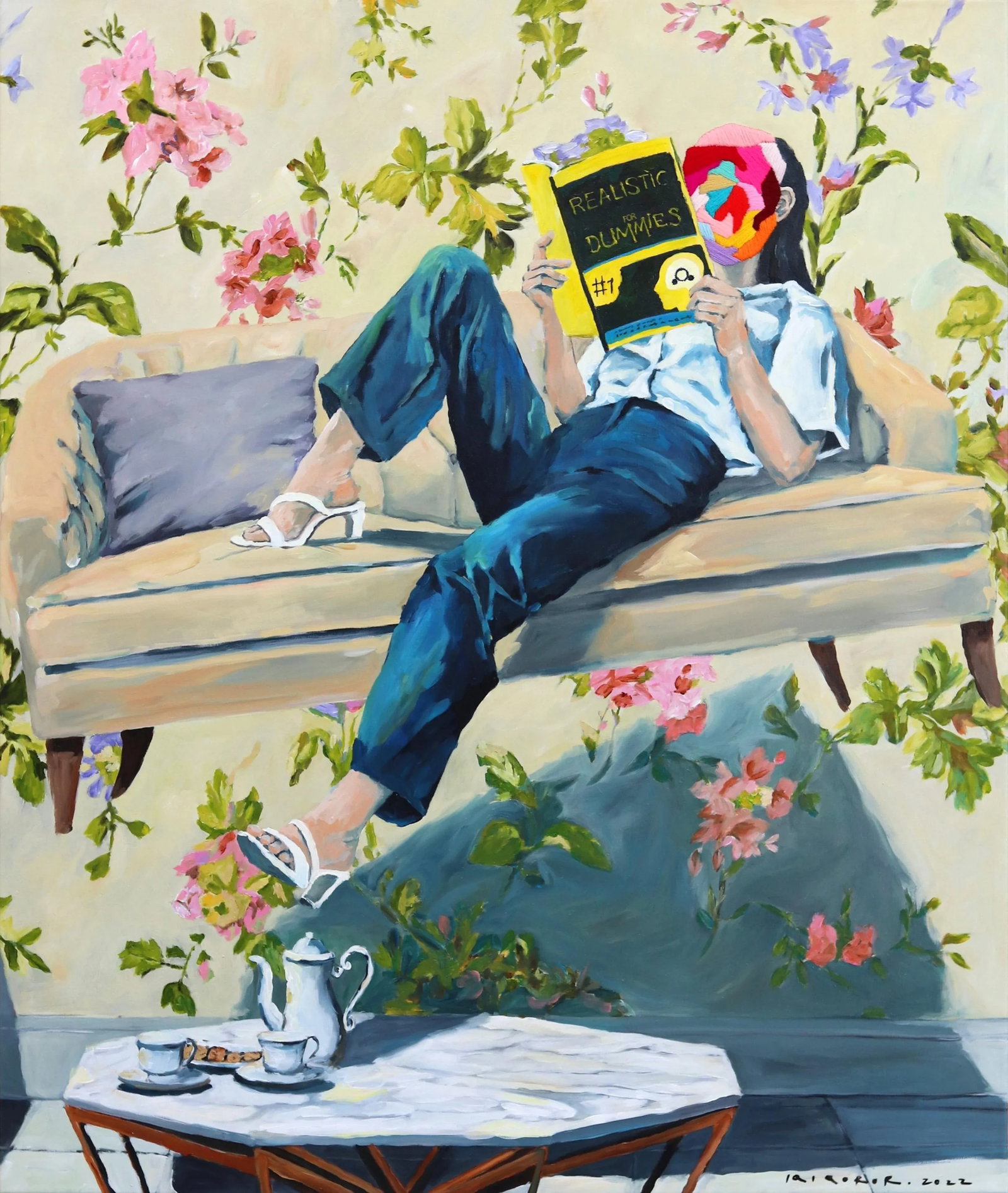 Afternoon Study Surrealist Portrait Original Artwork by Iqi Qoror - 9