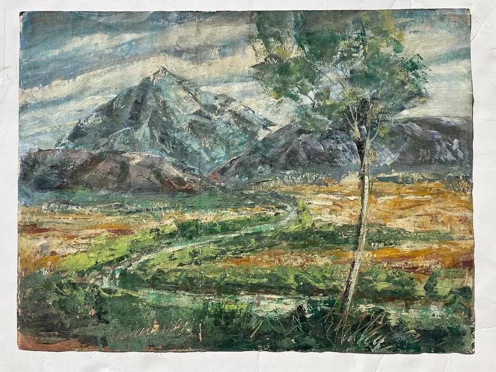 Vintage Landscape Painting by Vee Alexander - 7
