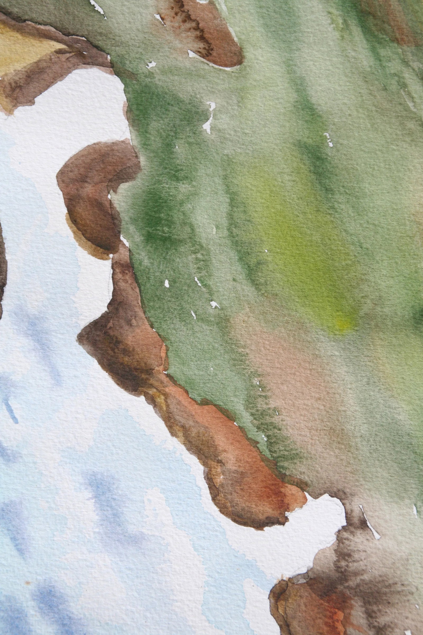 Vintage Original Coastal Watercolor - 4