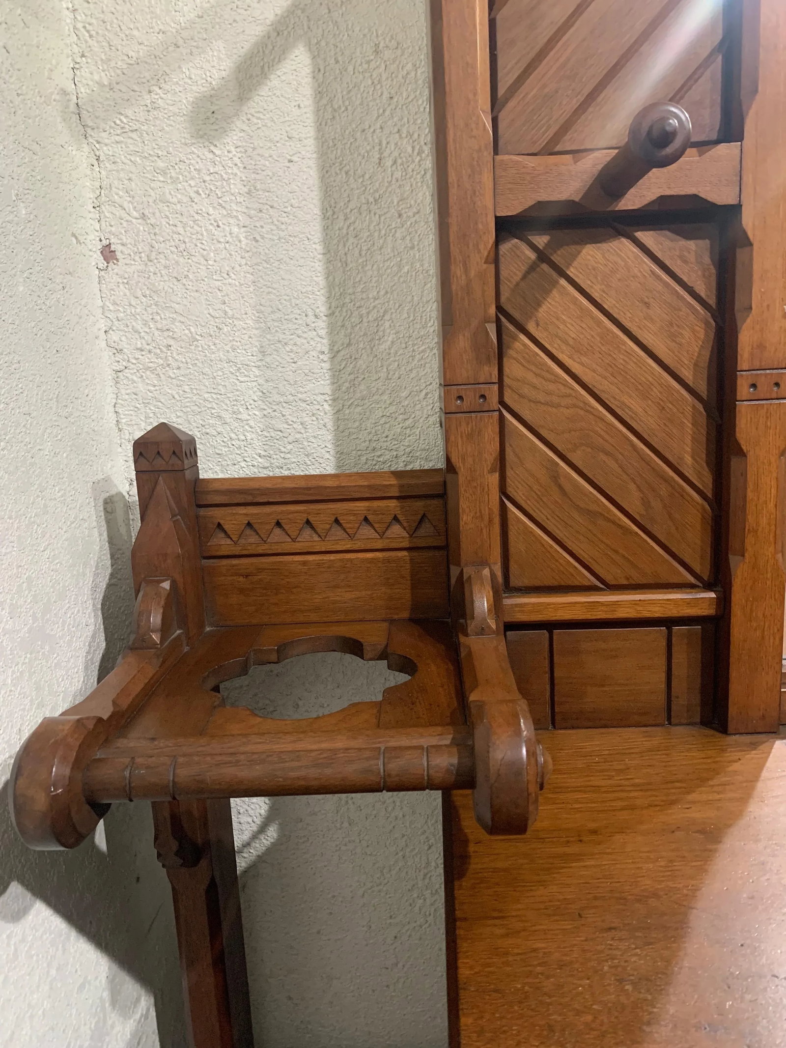 Late 19th Century Walnut Victorian Hall Tree - 5