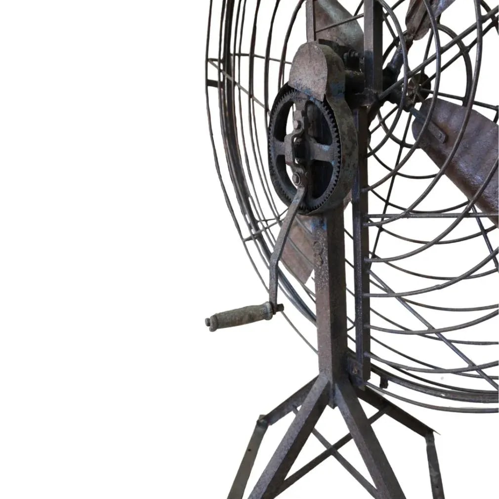 Large Metal Fan Circa 1930 - 2