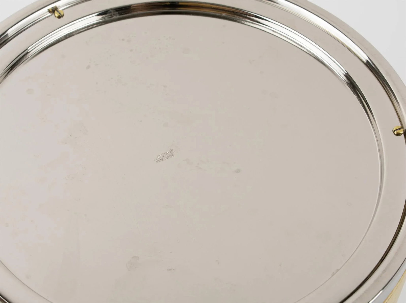 Loewe Spain Chrome and Gilded Brass Barware Ice Bucket - 6