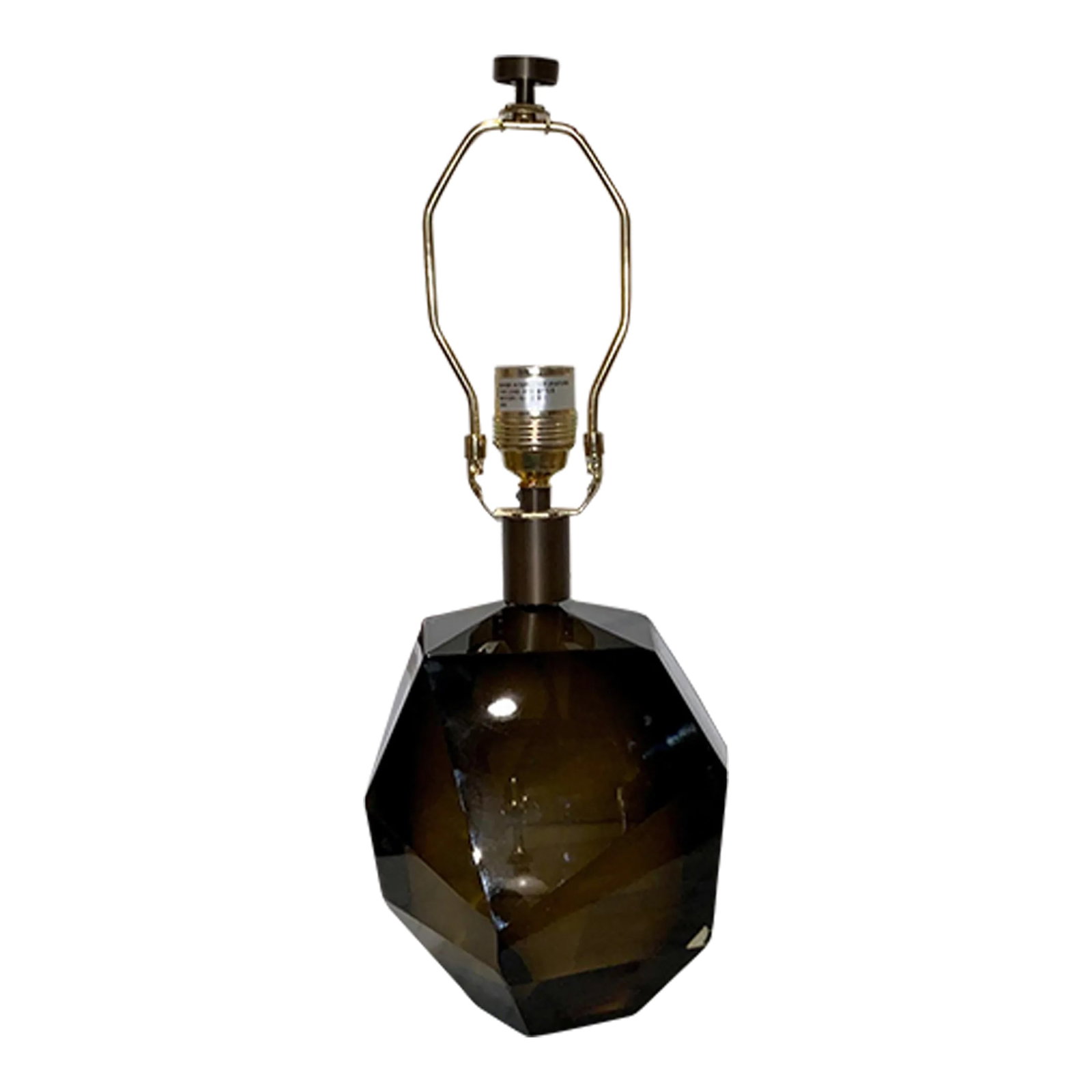 Barbara Barry for Baker Modern Topaz Glass Gemstone Table Lamp (1 of 4)
