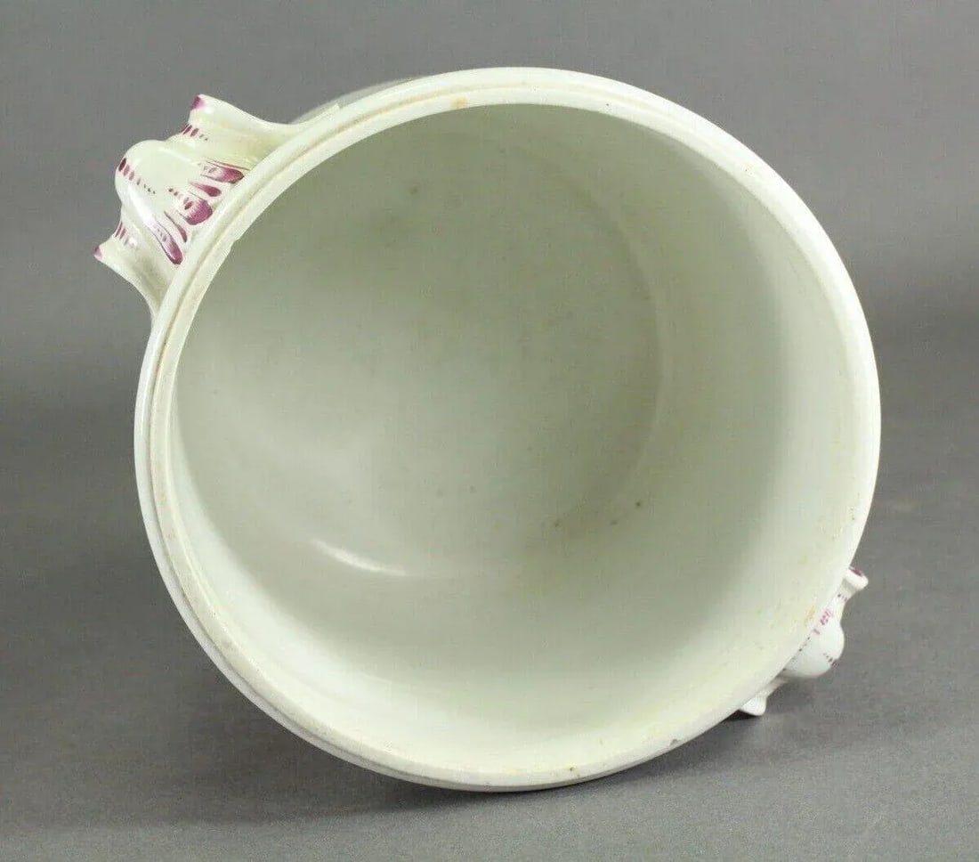 Authentic 1749-1770 Vienna Porcelain Cachepot With Floral Sprays, Beehive Mark - 6