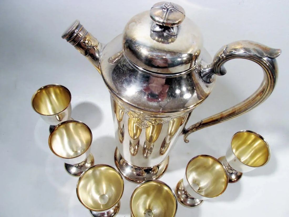 International Silver Guild Cadence Cocktail Shaker Set - Set of 7 - 4