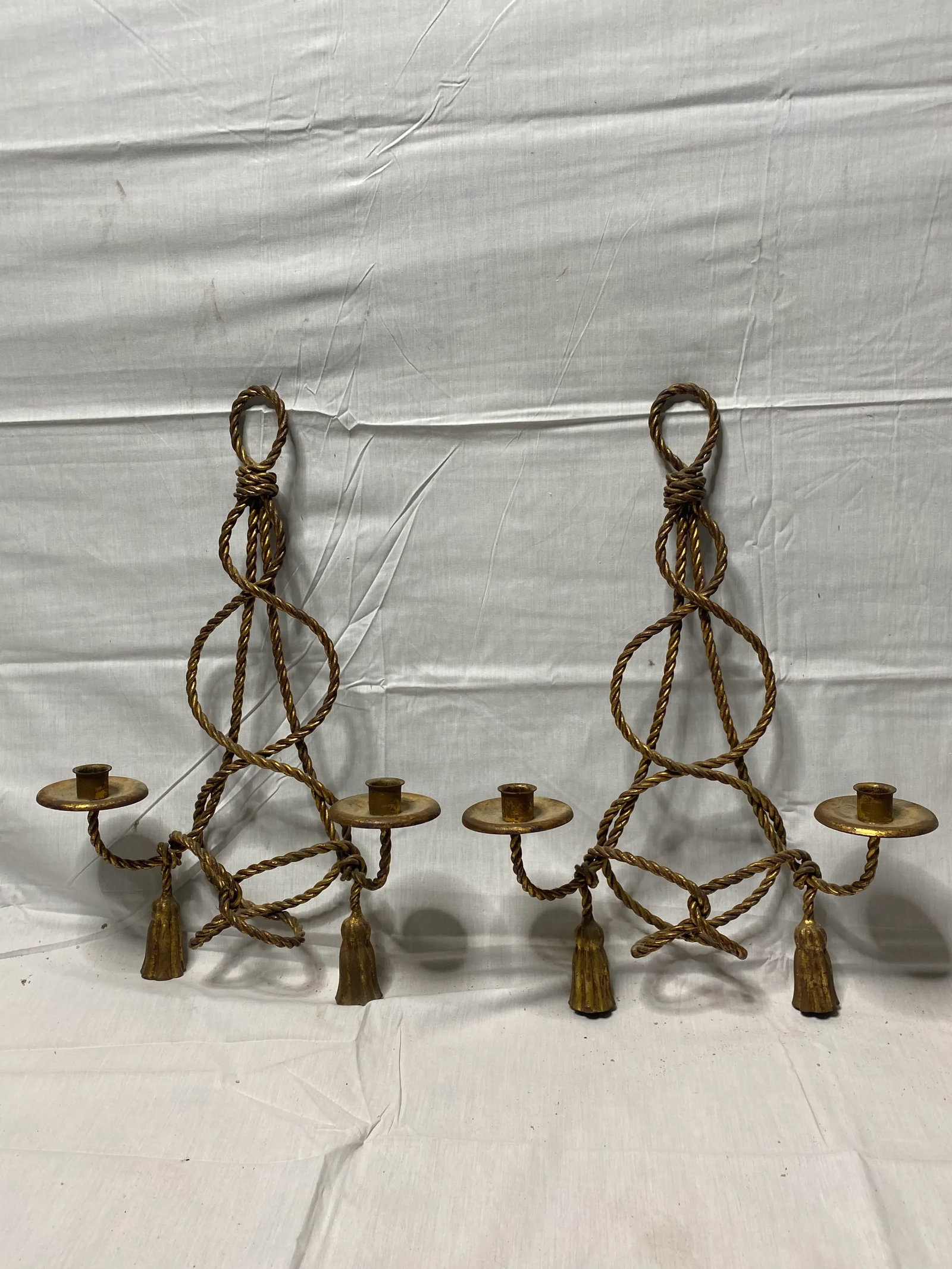 Vintage Italian Tole Sconces - 4