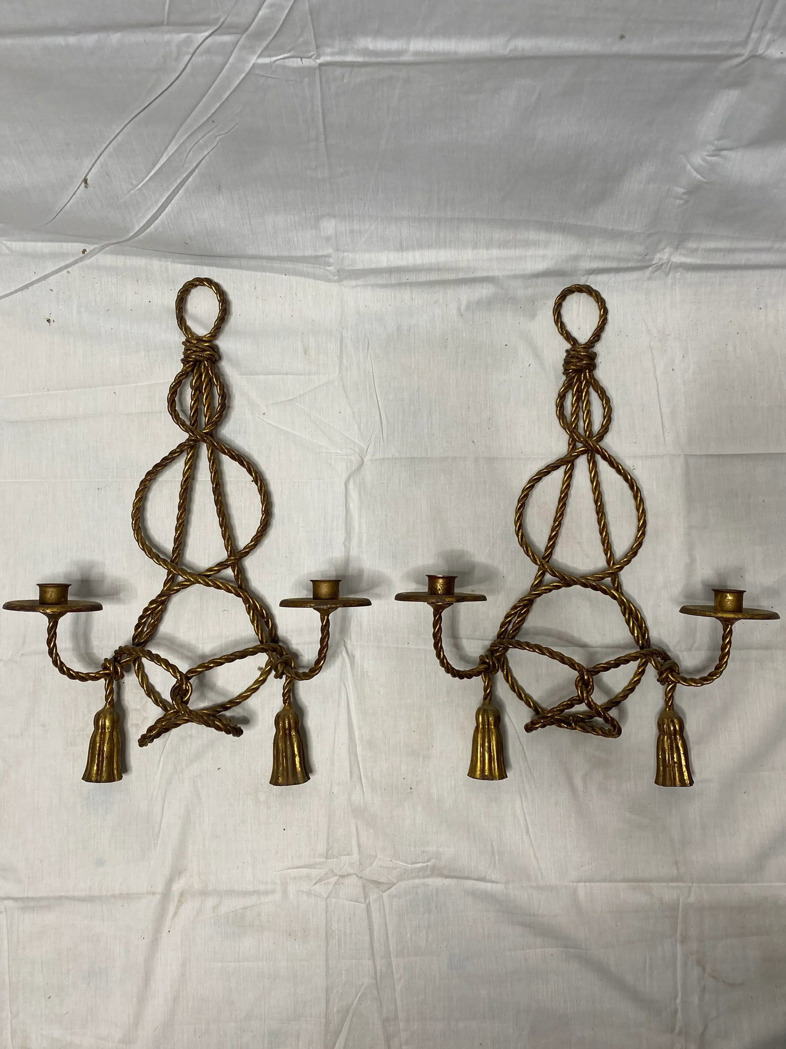 Vintage Italian Tole Sconces - 9