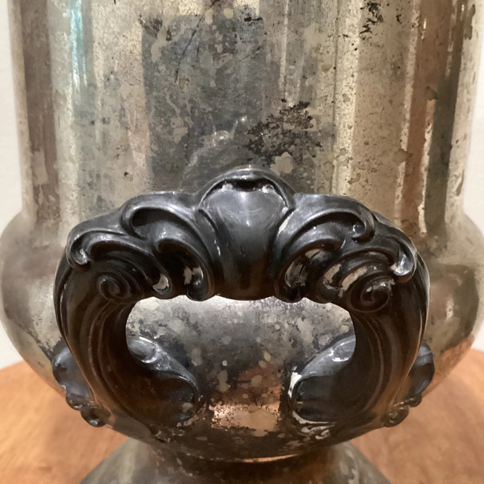 Vintage Silver-Plate Ice Champagne Large Bucket Wine Cooler Victorian Style 1779 - 9