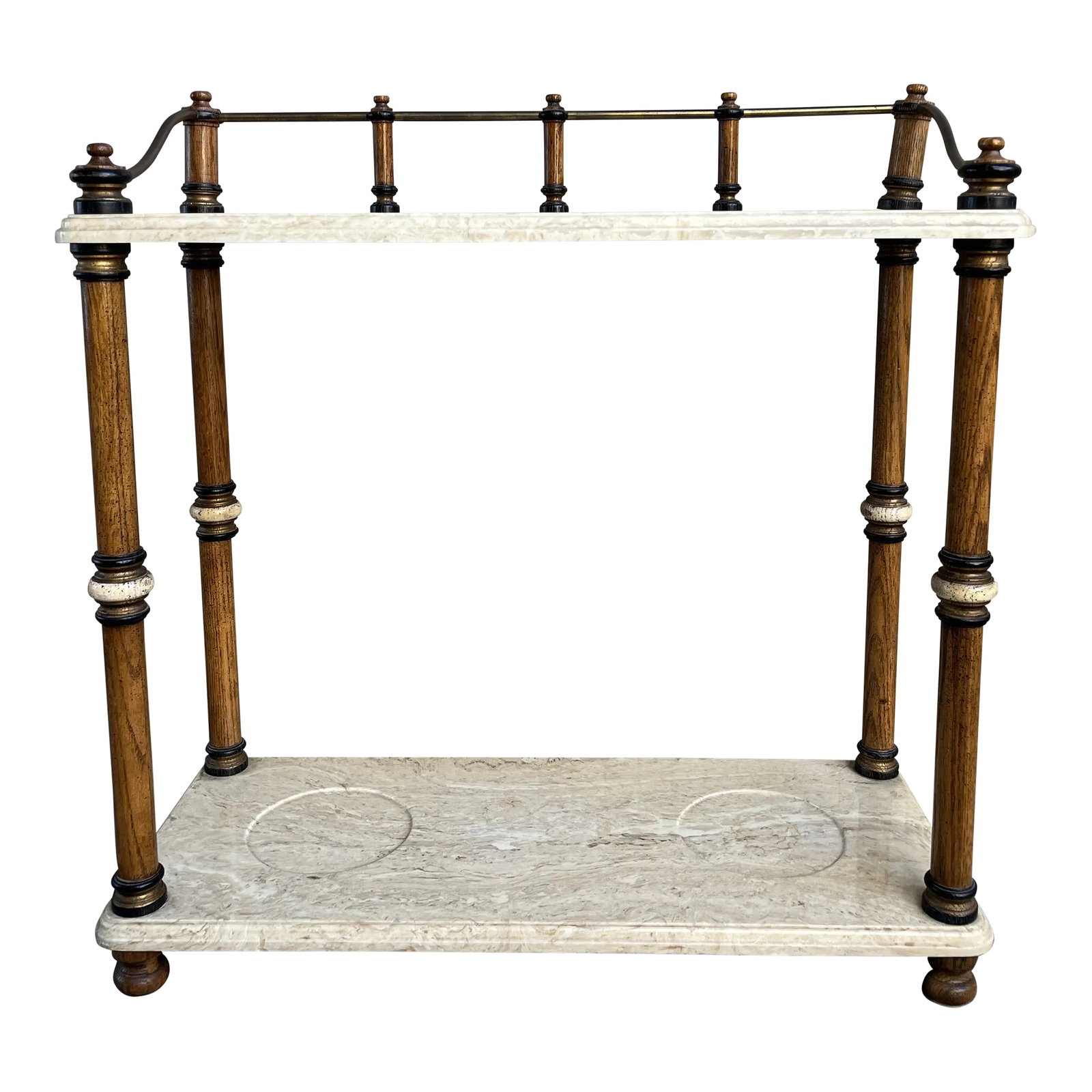 1970s Vintage Marble Umbrella & Plant Stand (1 of 12)