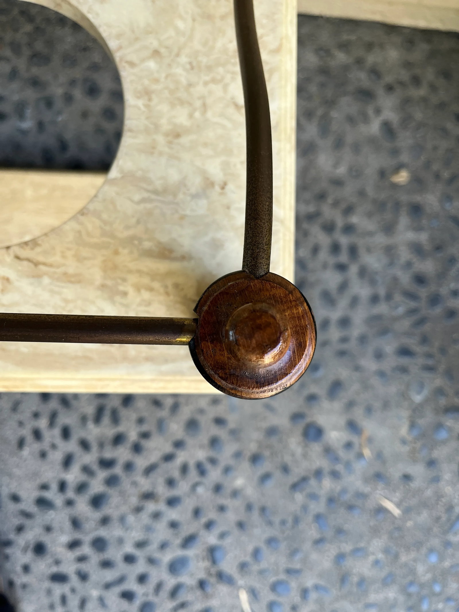 1970s Vintage Marble Umbrella & Plant Stand - 6
