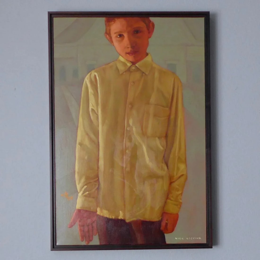 Nick Kosciuk "Boy" Oil Painting - 2