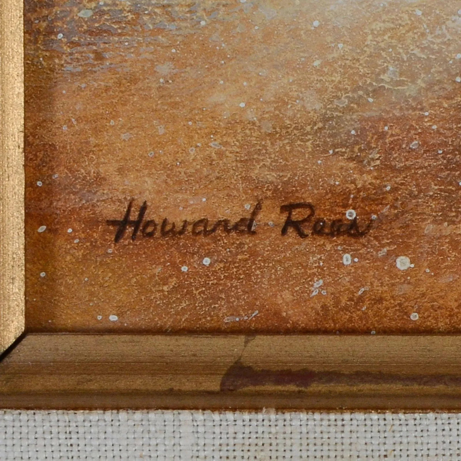 Howard Rees "Leaving No Tracks" Oil Painting - 4