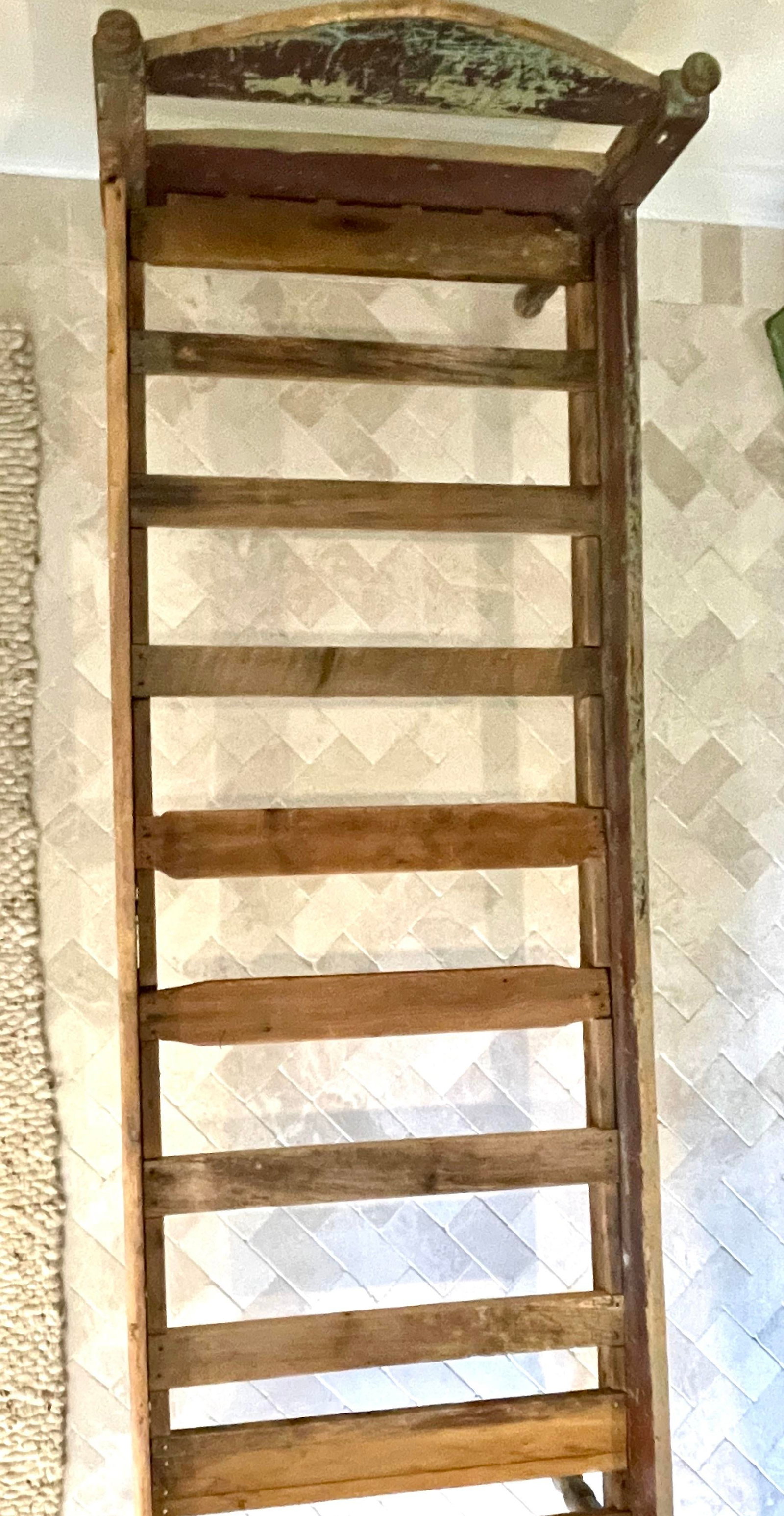 19th Century Primitive Painted Daybed - 5
