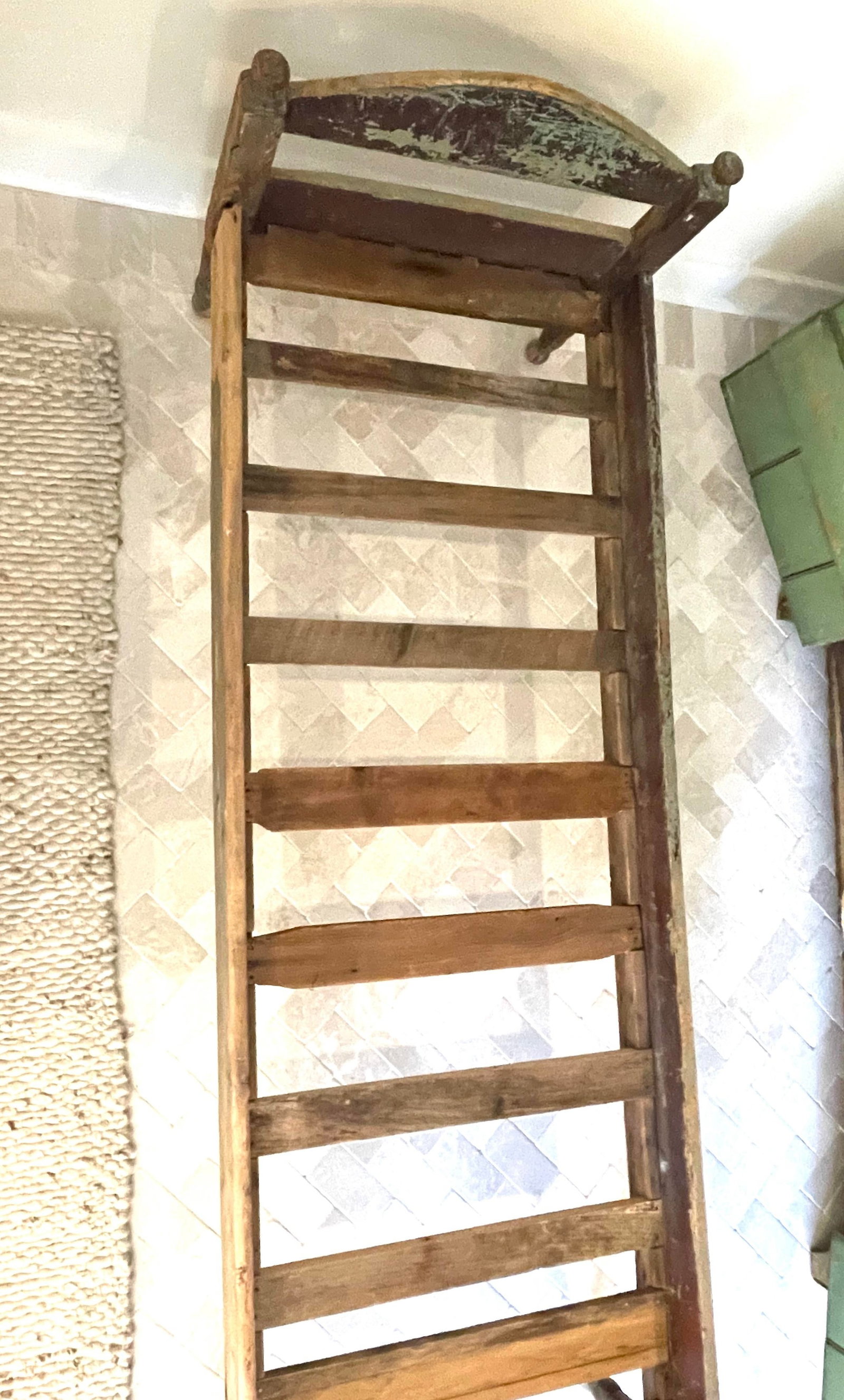 19th Century Primitive Painted Daybed - 6