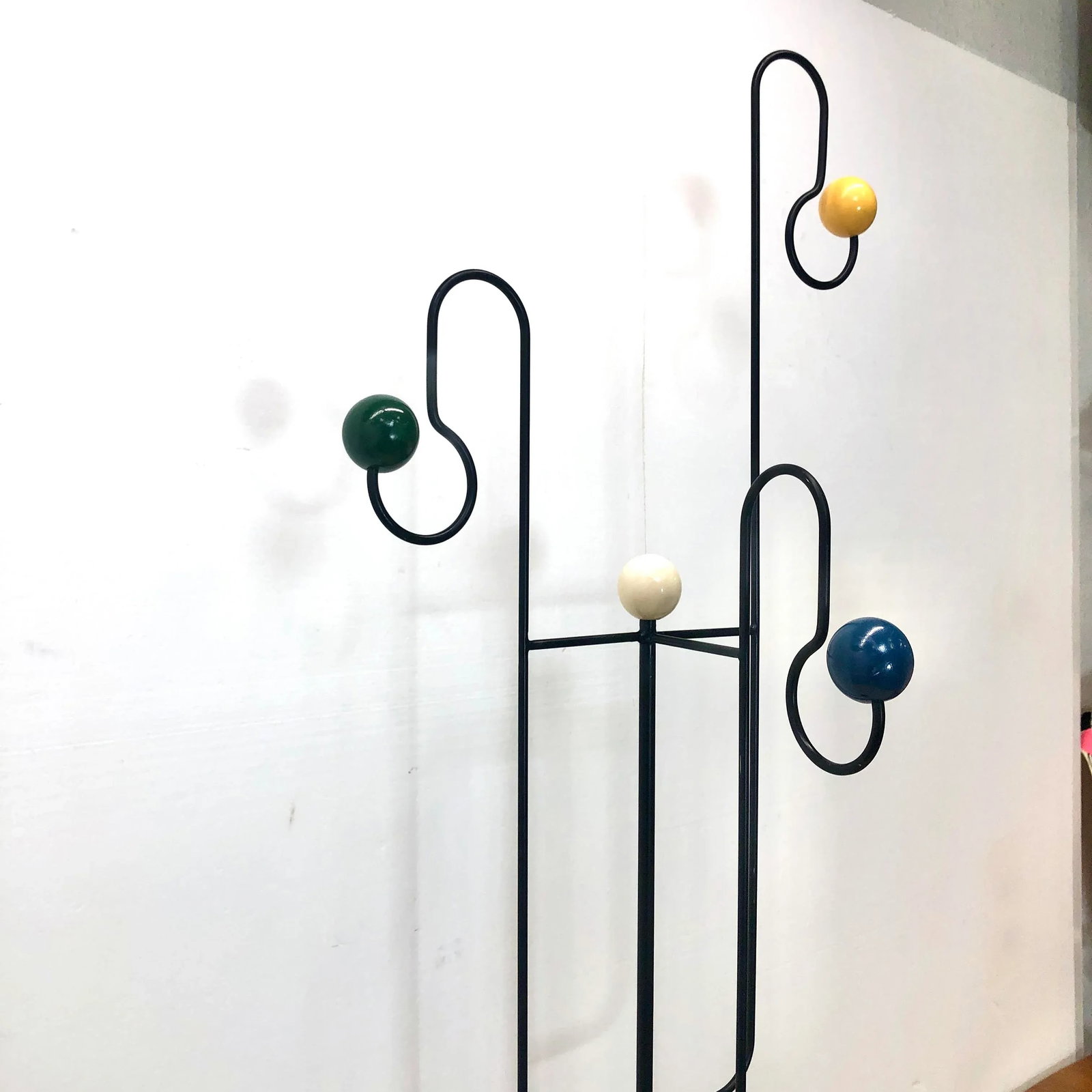 Tall Mid Century Wrought Iron Coat Rack - 4