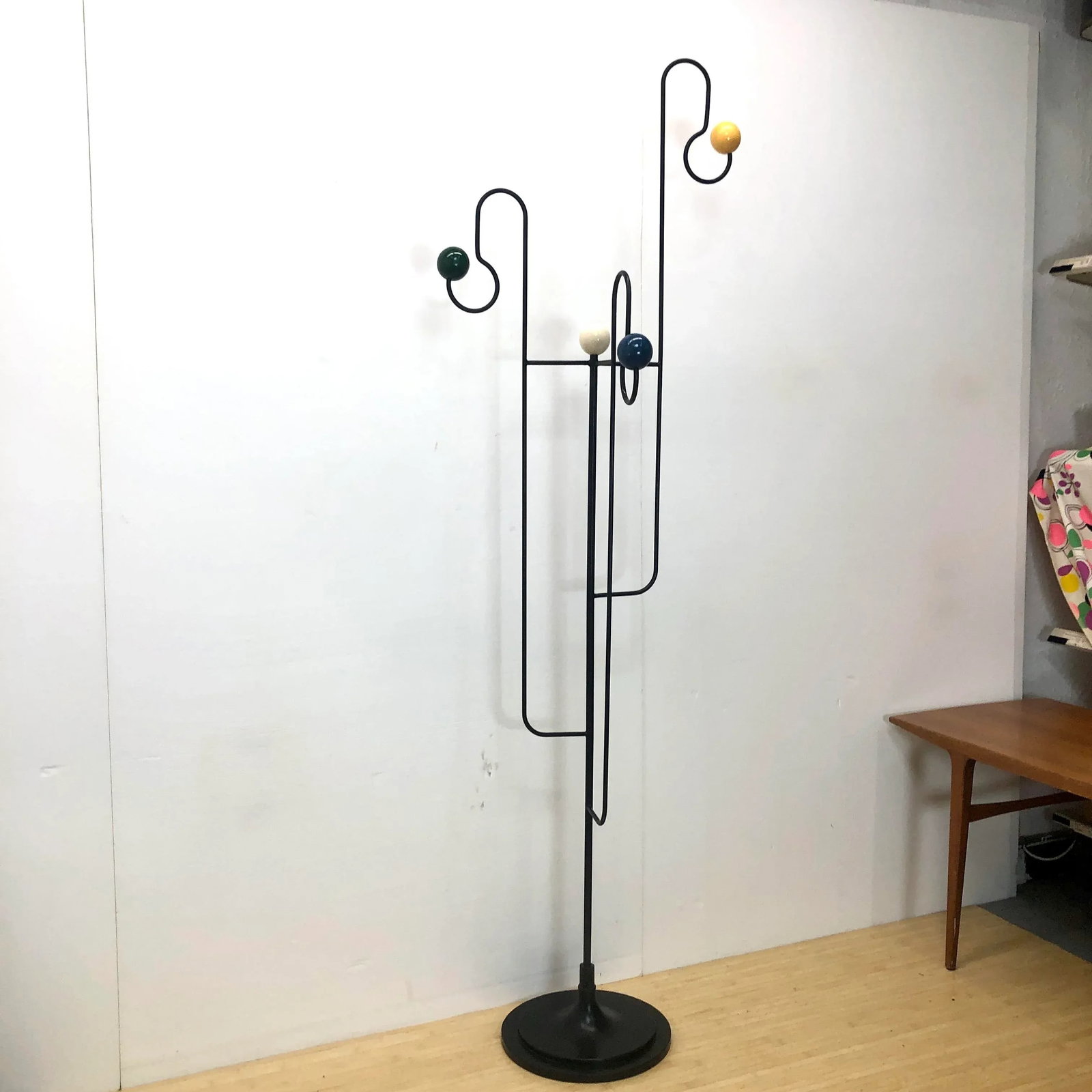 Tall Mid Century Wrought Iron Coat Rack - 6