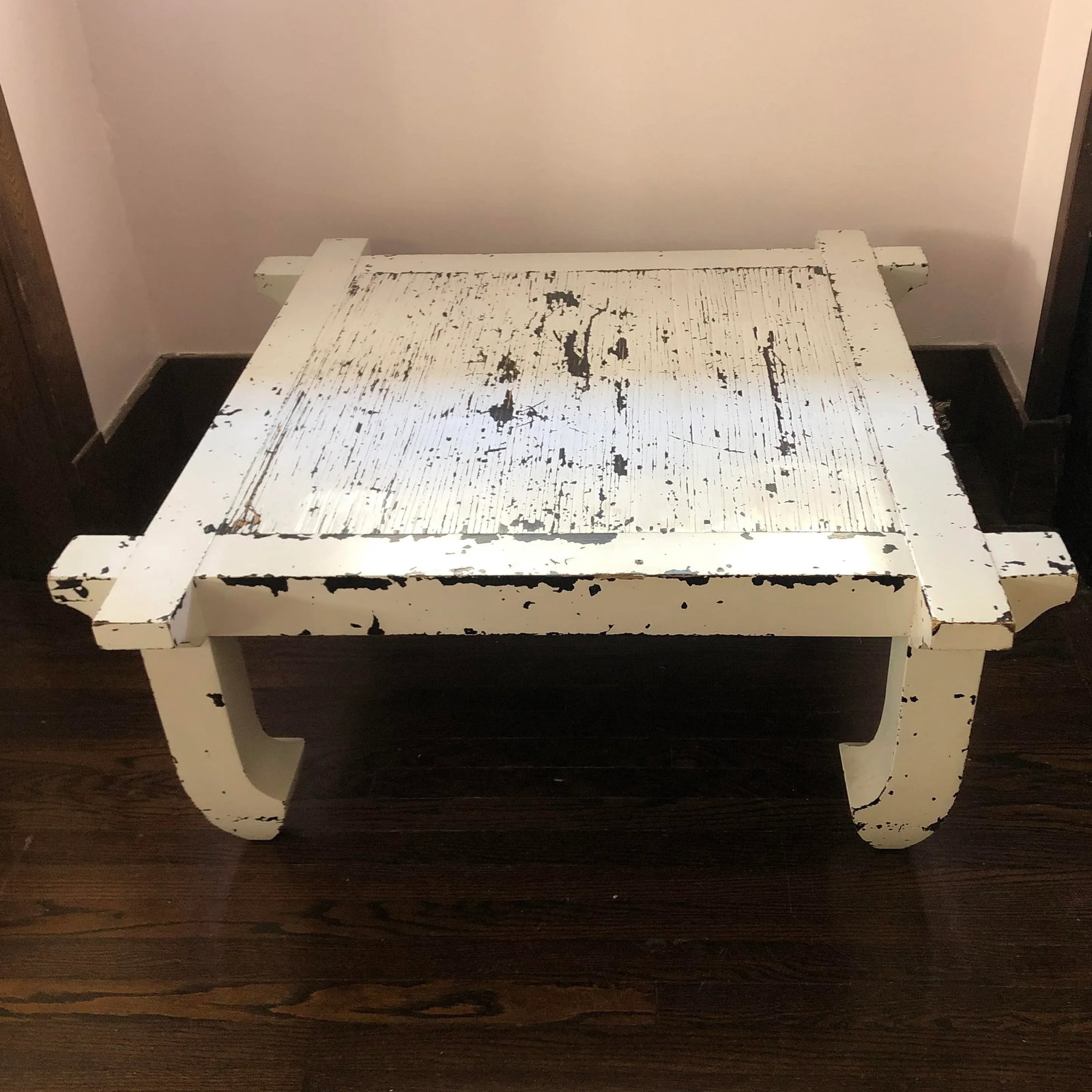 1990s Vintage Bamboo and Wood Coffee Table - 2