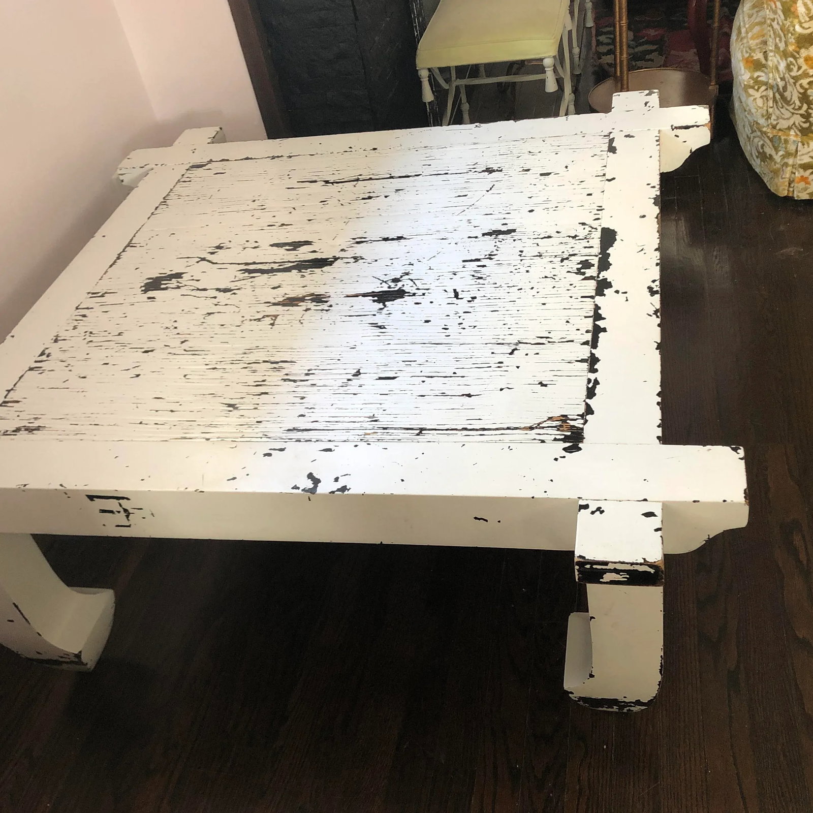 1990s Vintage Bamboo and Wood Coffee Table - 6