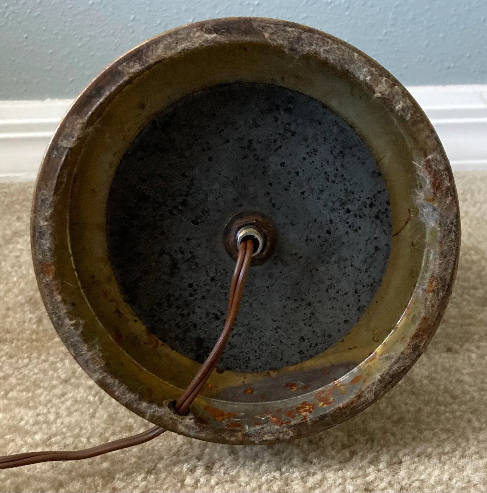 Mid 20th Century Deep Green Celadon and Brass Chinese Table Lamp - 8