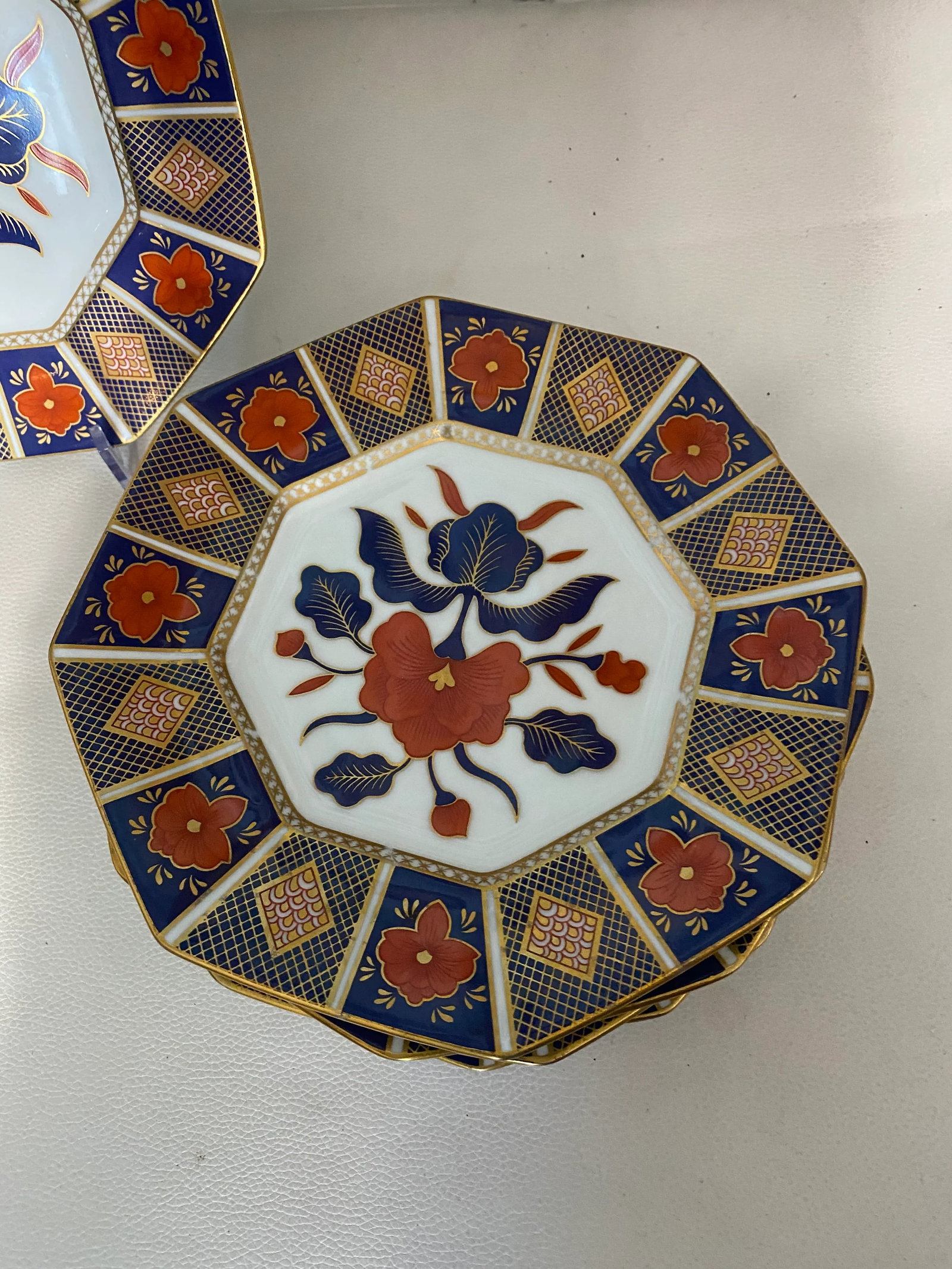 1970s Fitz and Floyd Plates- Set of 8 - 7