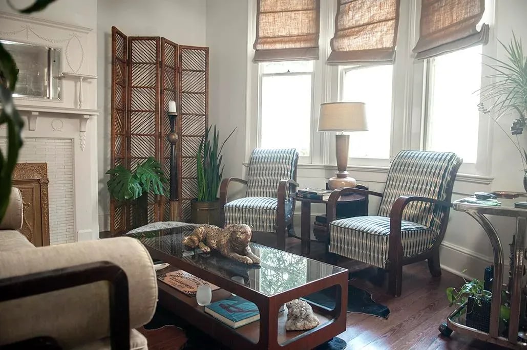 1960s Mid-Century Modern Rattan Room Divider Screen - 3