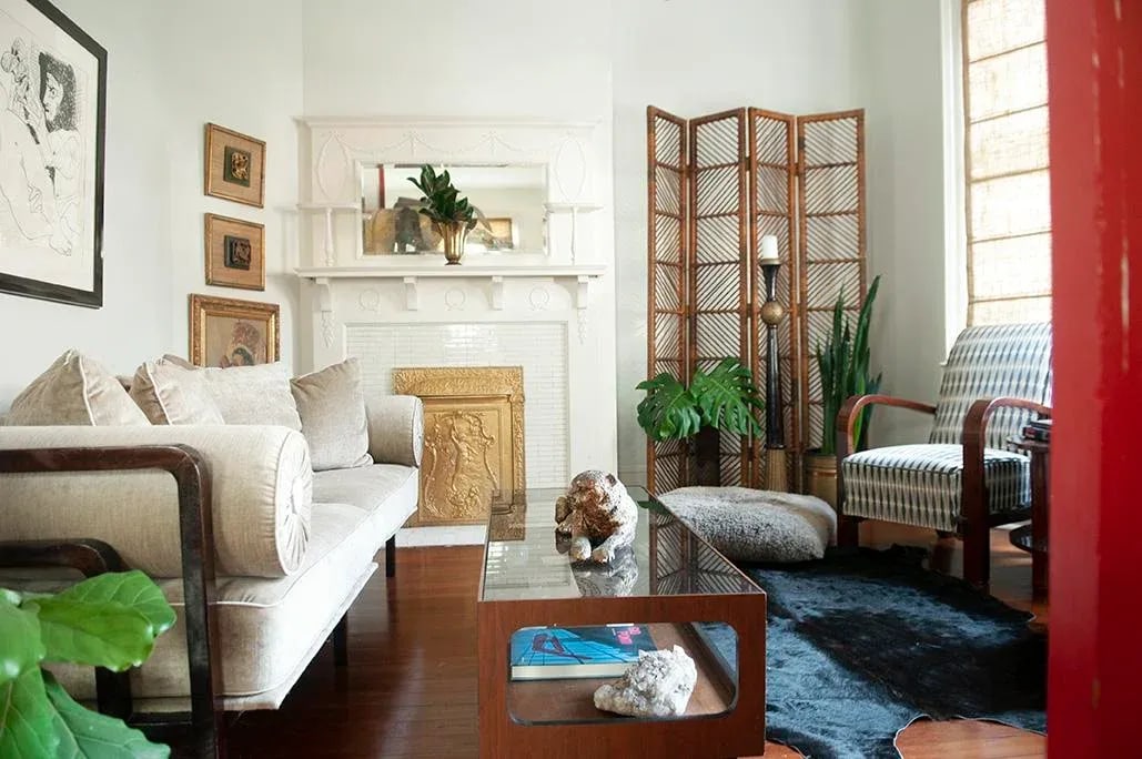 1960s Mid-Century Modern Rattan Room Divider Screen - 5