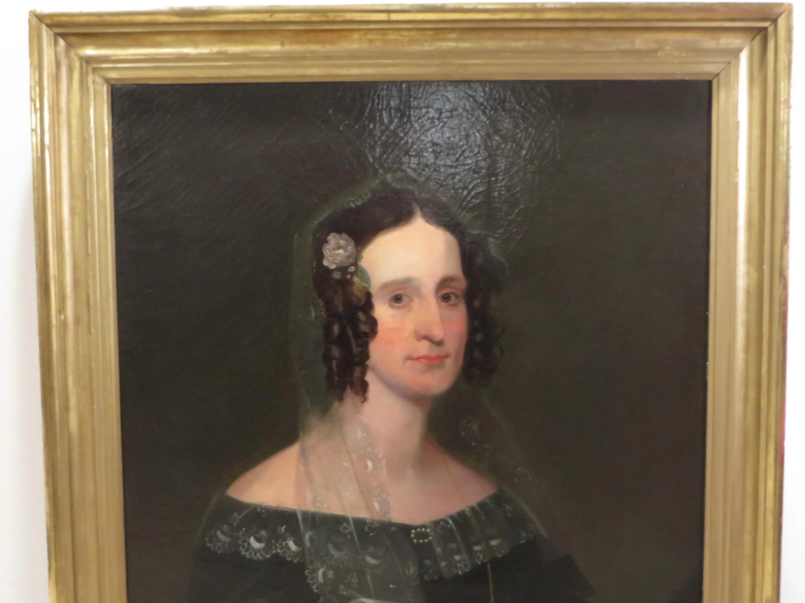 Antique Oil on Canvas Painting of a Woman - 5