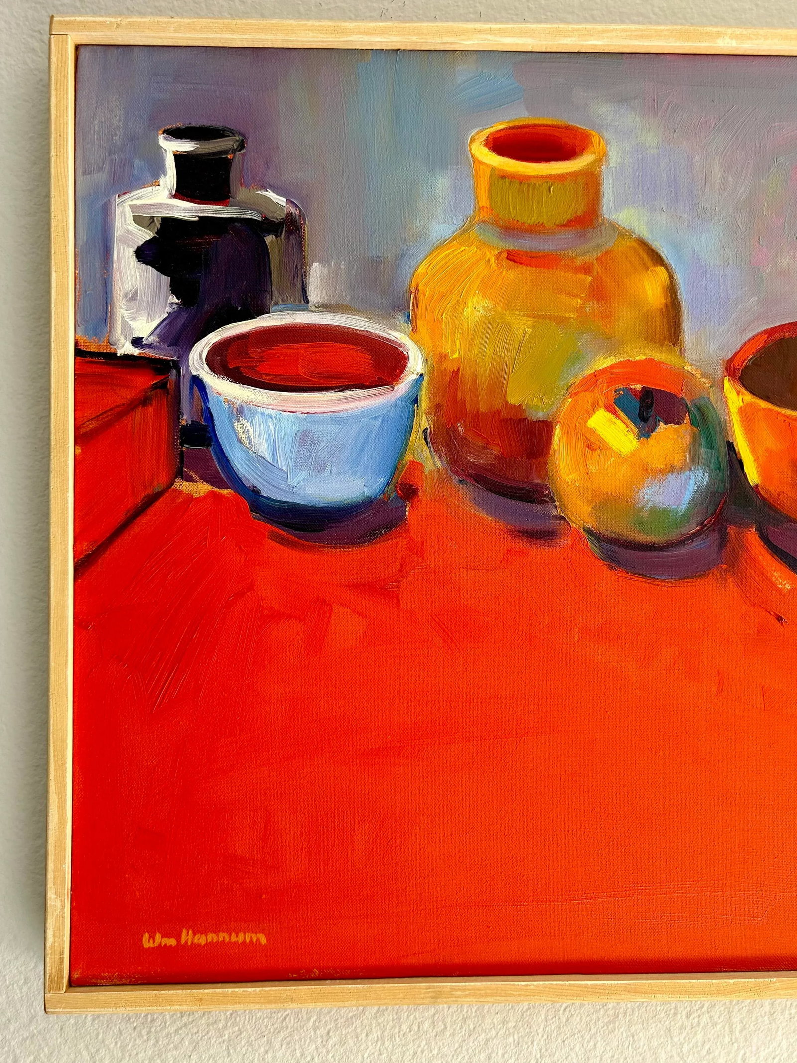 Still Life Painting Signed William Hannum Rich Colors California Artist - 12
