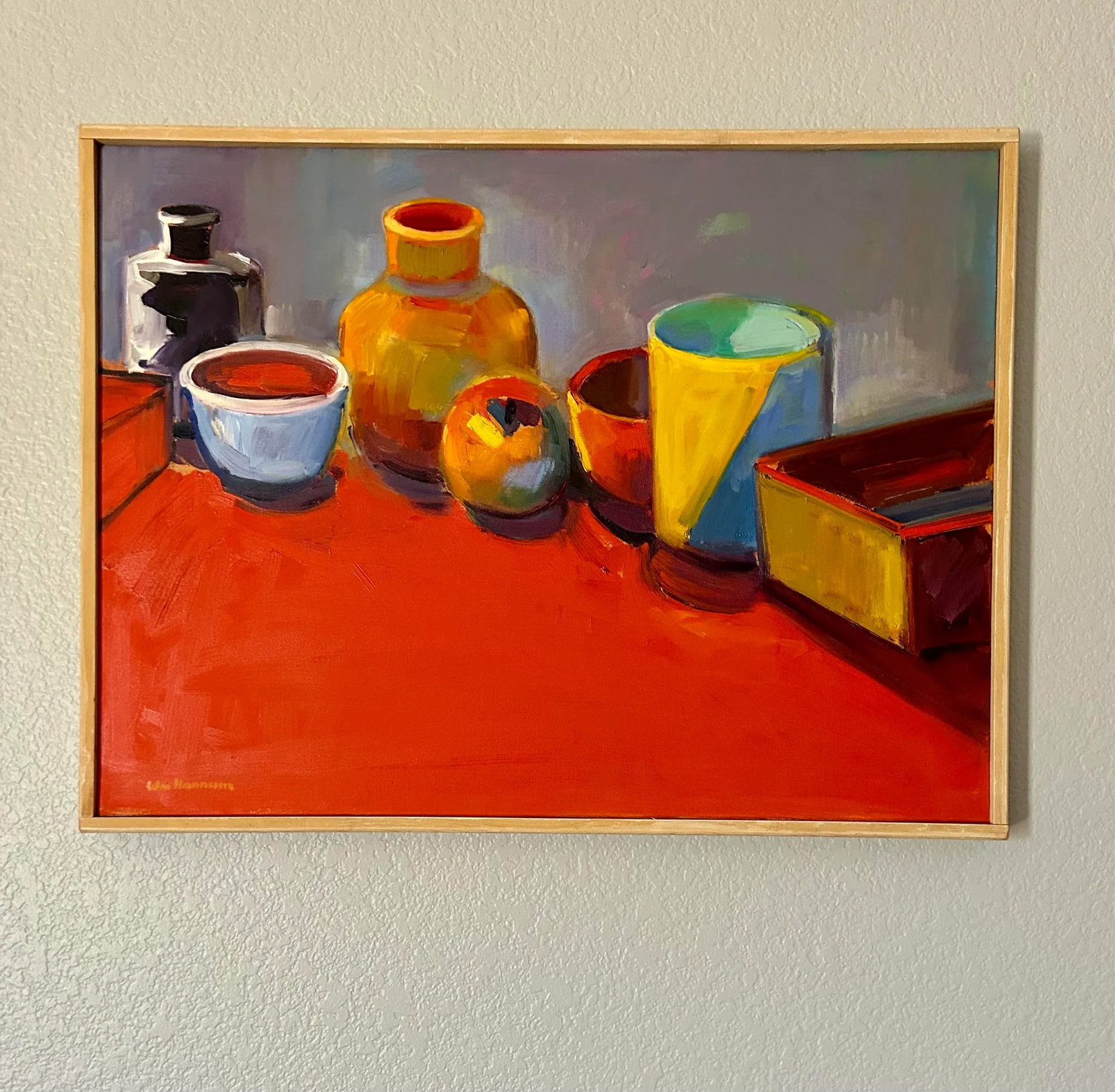 Still Life Painting Signed William Hannum Rich Colors California Artist - 13