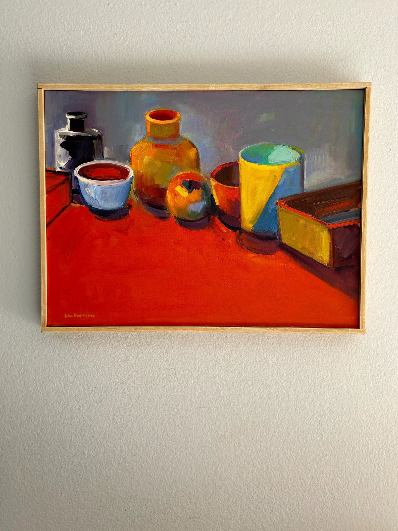 Still Life Painting Signed William Hannum Rich Colors California Artist - 8