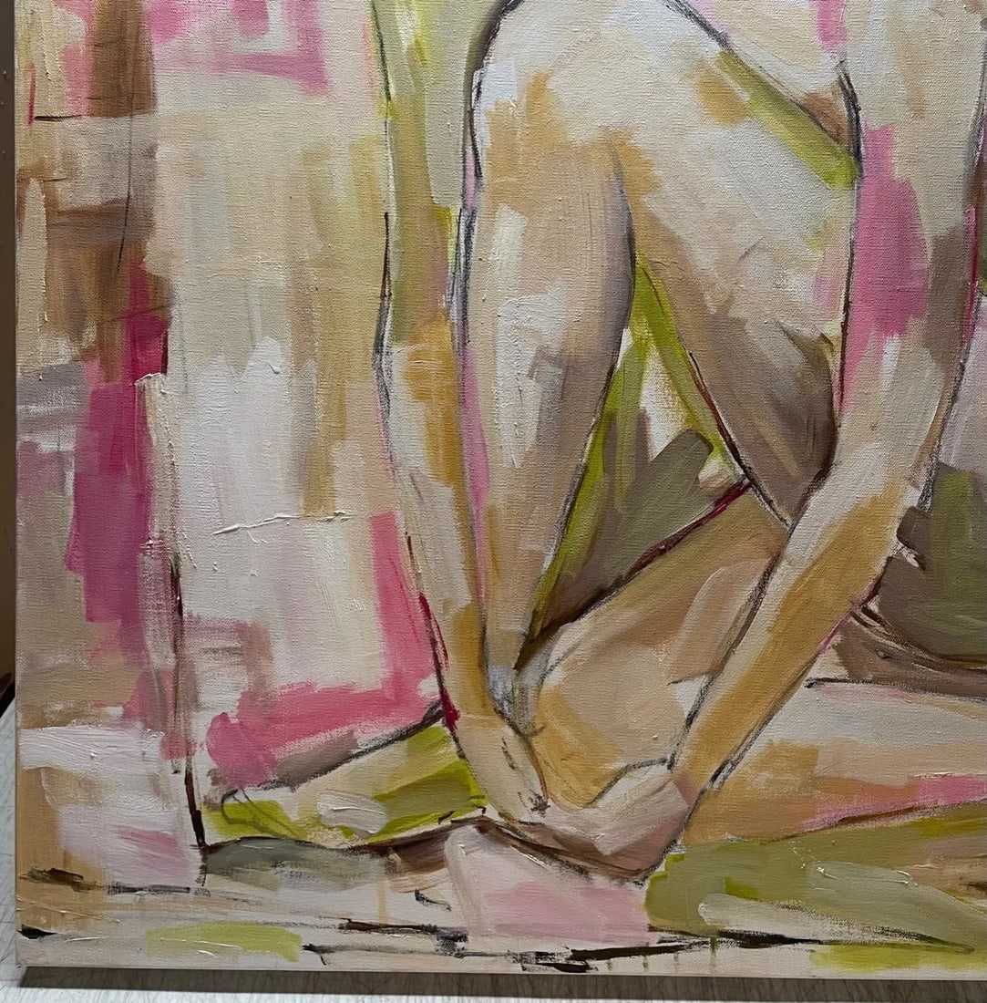 Reagan Geschardt 'Dancer' Woman Contemporary Abstract Expressionist Painting - 3