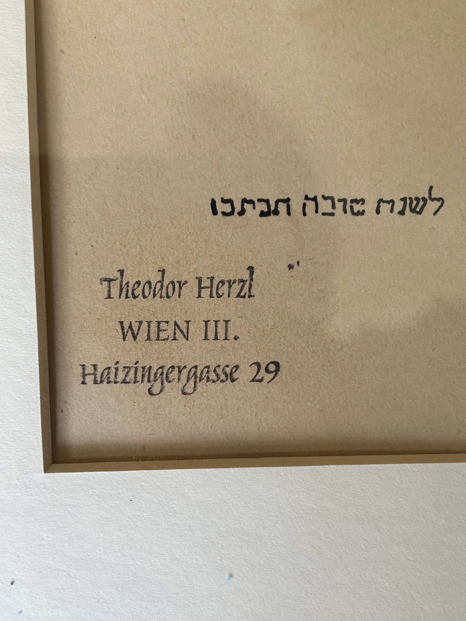 1901 Expressionist Portrait Painting of Theodor Herzl, Framed - 4